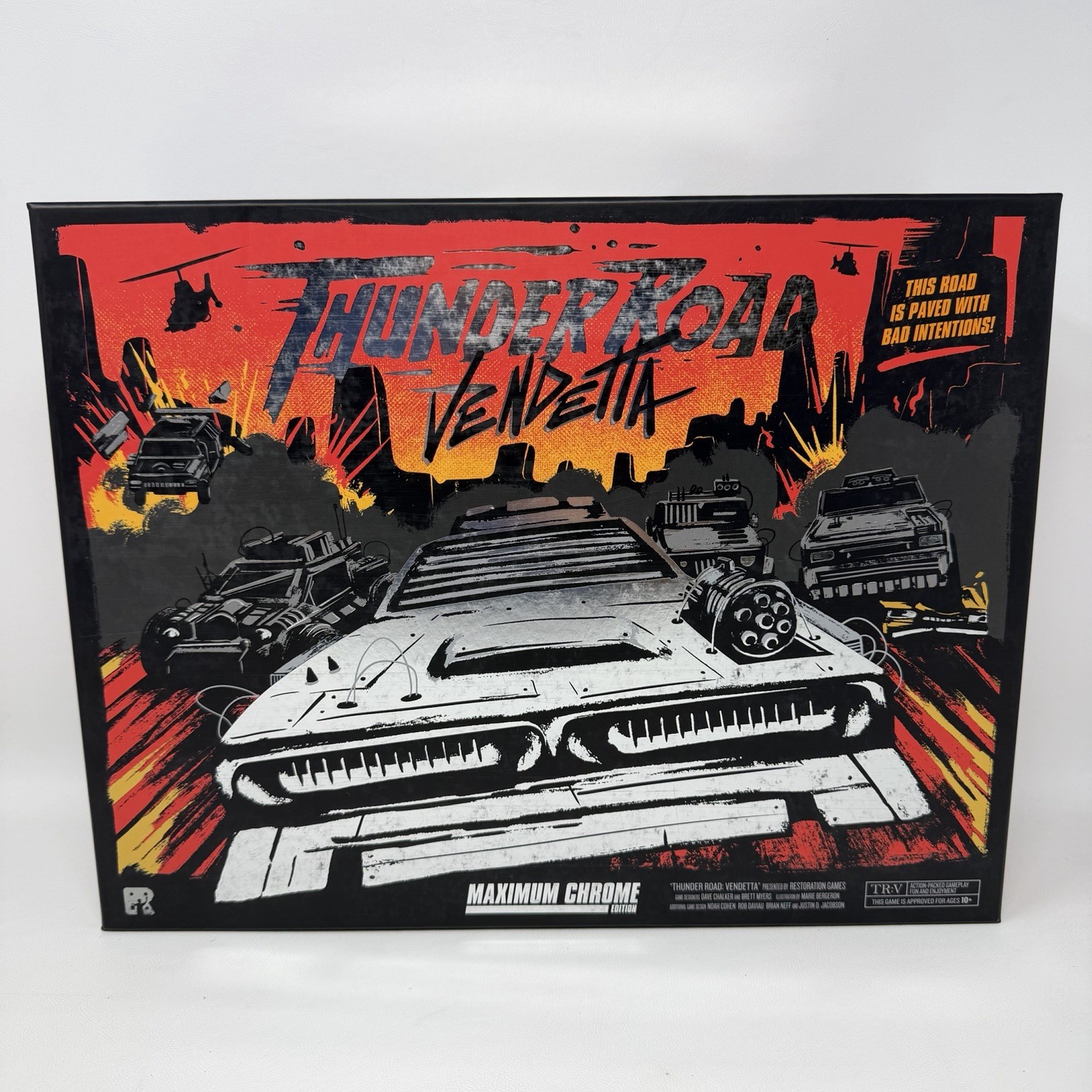 Thunder Road Vendetta Maximum Chrome Edition Restoration Games Complete