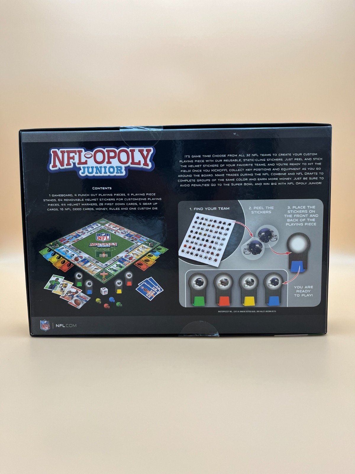 NFL-OPOLY Junior Game Collectors Edition Set, MasterPieces Inc., New & Sealed