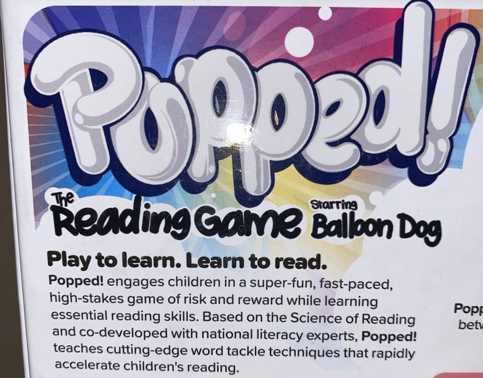 Popped The Reading Game Starring Balloon Dog Jeff Koons Clever Noodle 2024