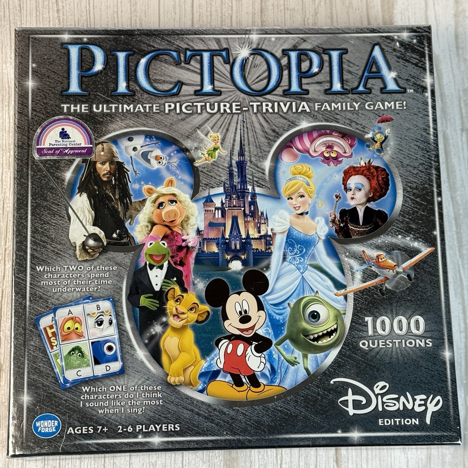 Pictopia Disney Edition Picture Trivia Family Game Ages 7+ New Sealed