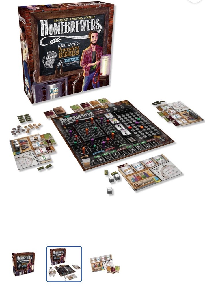 Greater Than Games Homebrewers Dice Game Beer Theme Complete Boxed Set