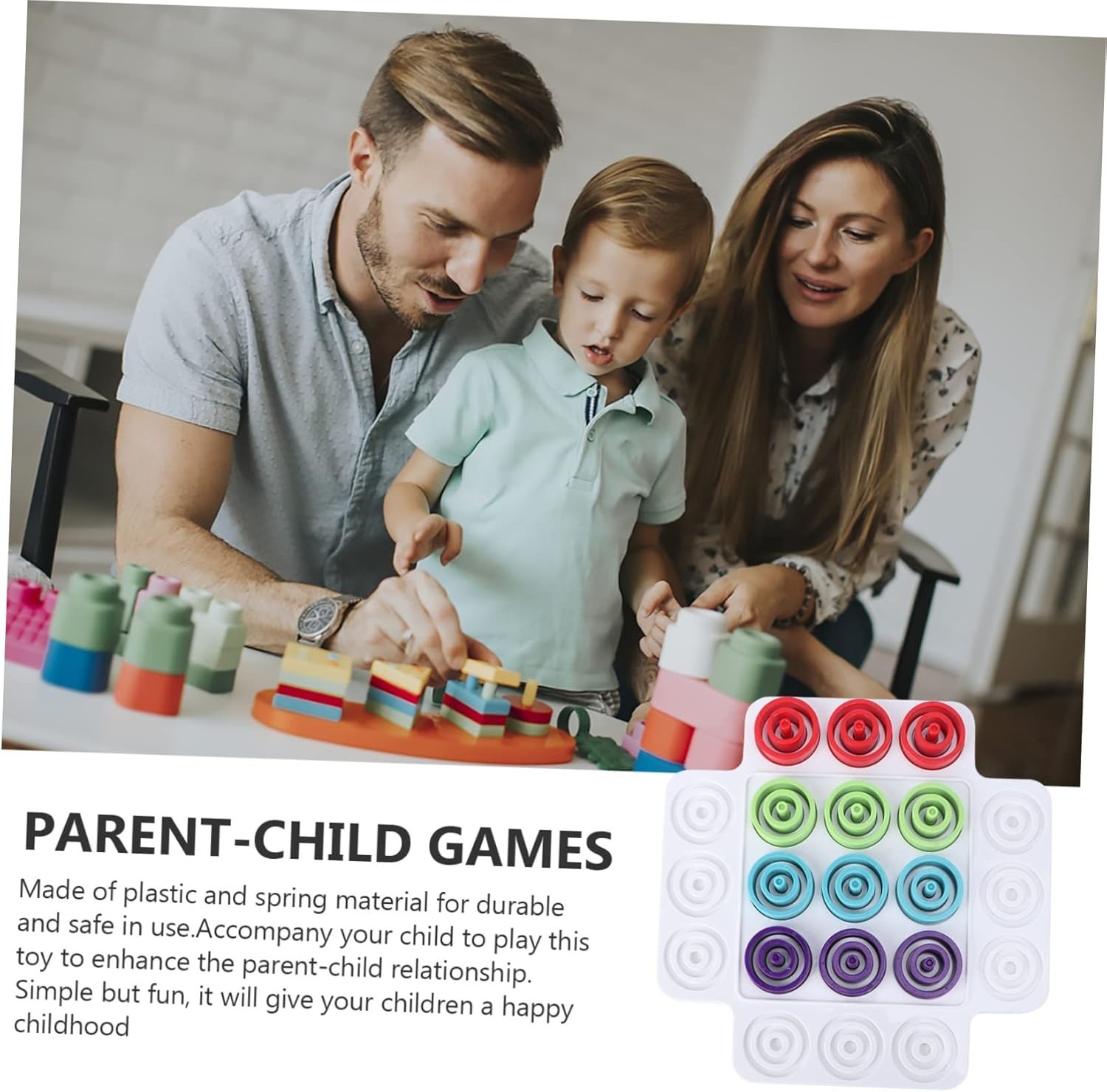 Color Matching Strategy Board Game – Plastic Puzzle Game for Kids & Family