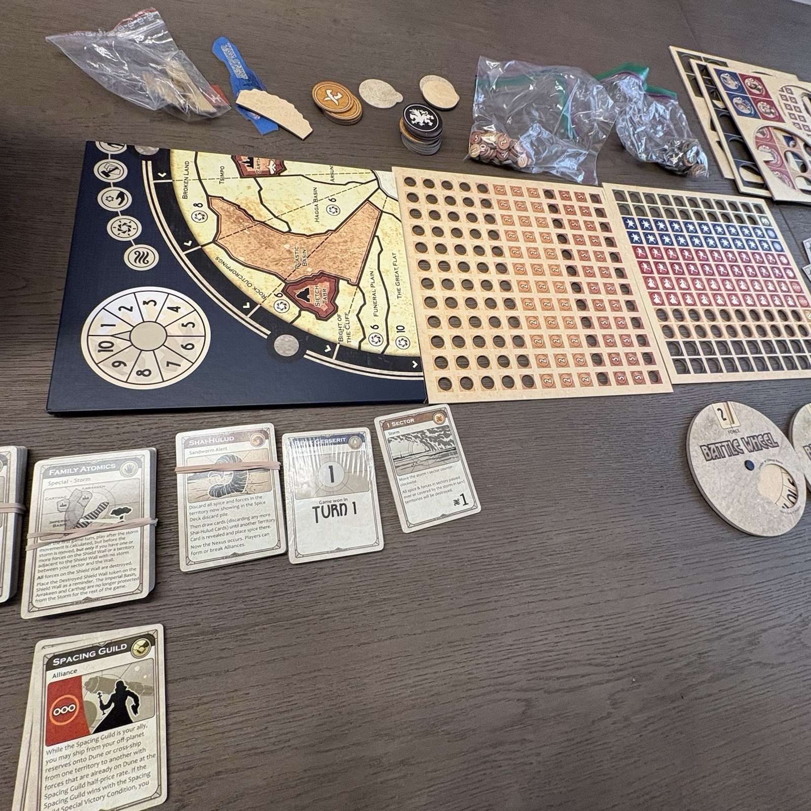 Dune Board Game by Jack Kittredge 2019 Untested As Is – Unsure If Complete