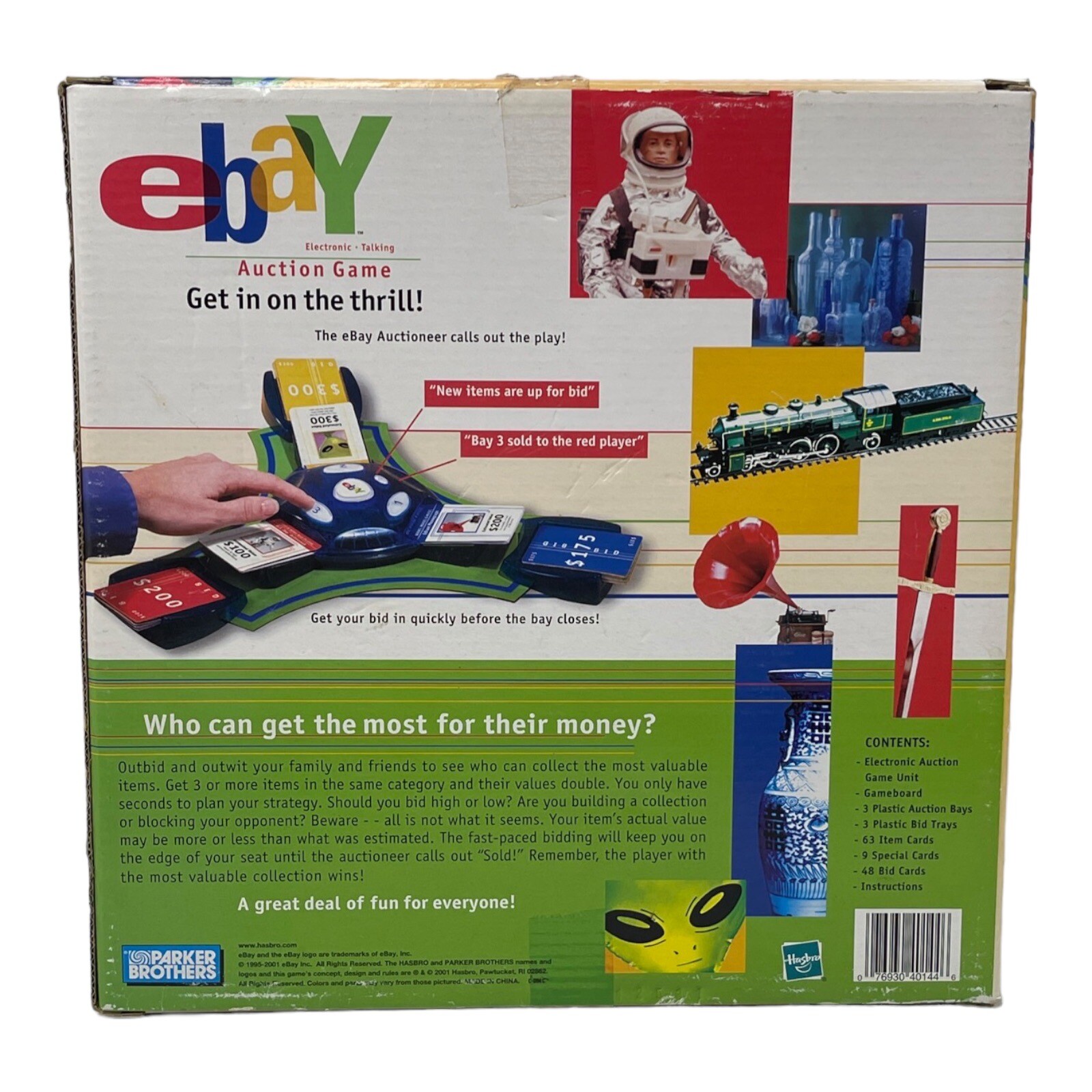 New/Sealed eBAY Auction Electronic Talking Board Game Hasbro 2001