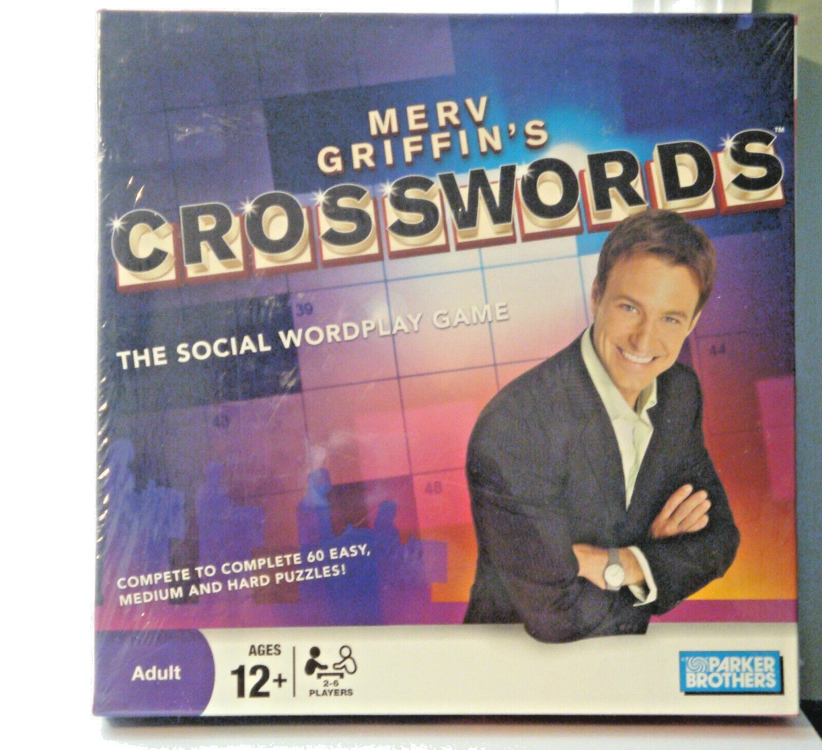 Merv Griffin’s Crosswords the Social Wordplay Game 60 Puzzles Easy to Hard New