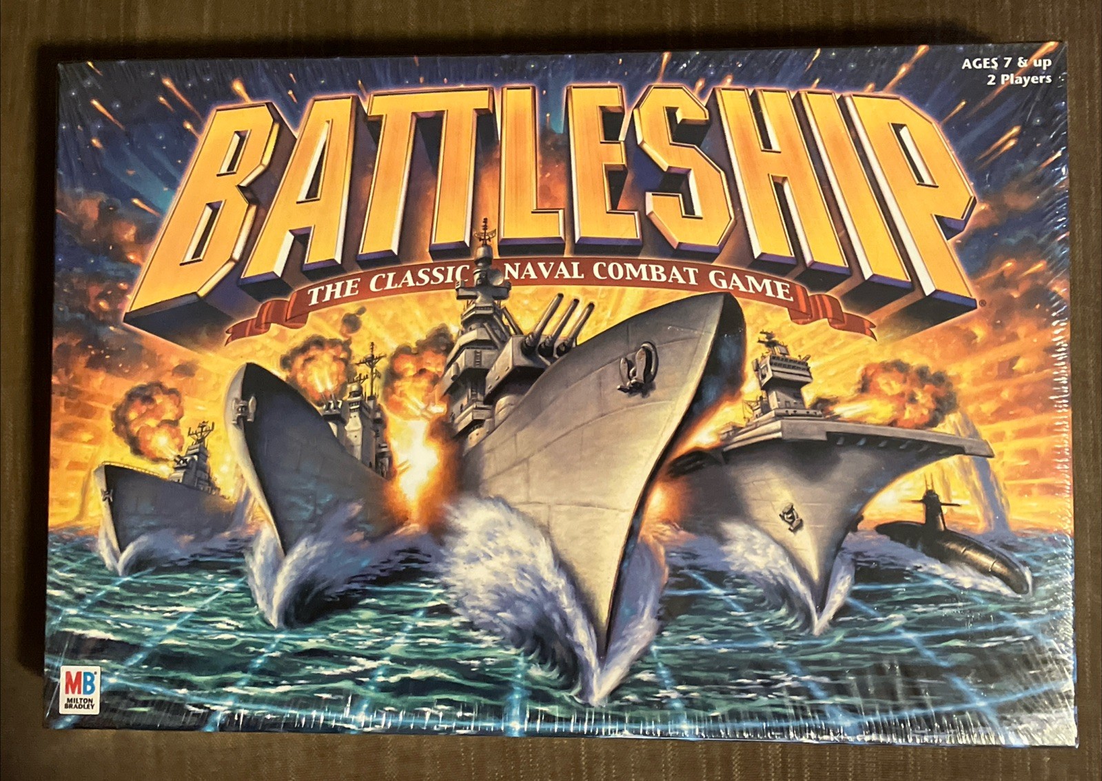 Vintage BATTLESHIP The Classic Naval Combat Game Brand New 2002 Factory Sealed