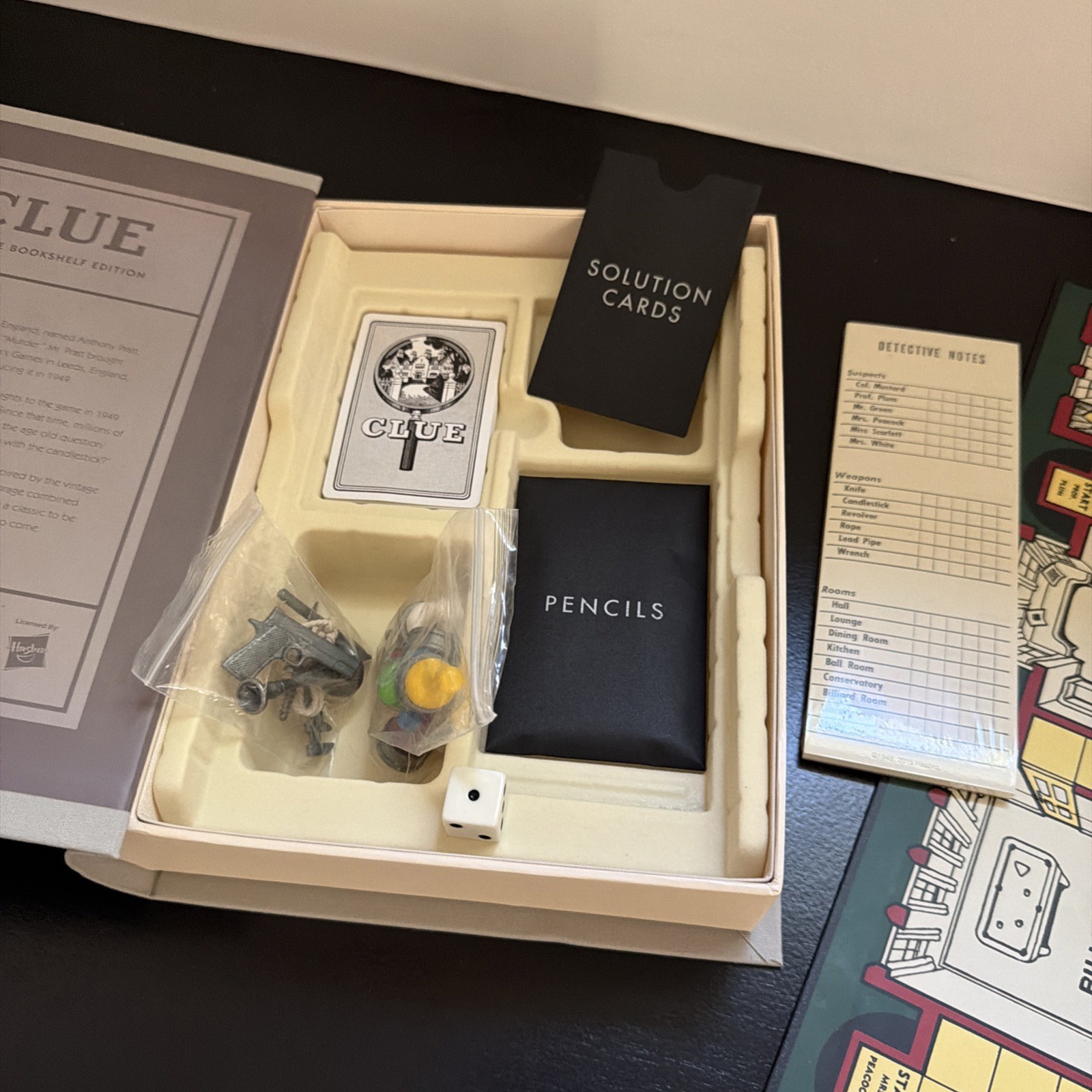 Clue Vintage Bookshelf Edition by WS Game Company Deluxe Board Game Cluedo