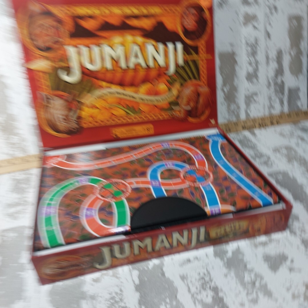 Jumanji Board Game Complete Fantasy Family Game for Ages Cardinal Open Box