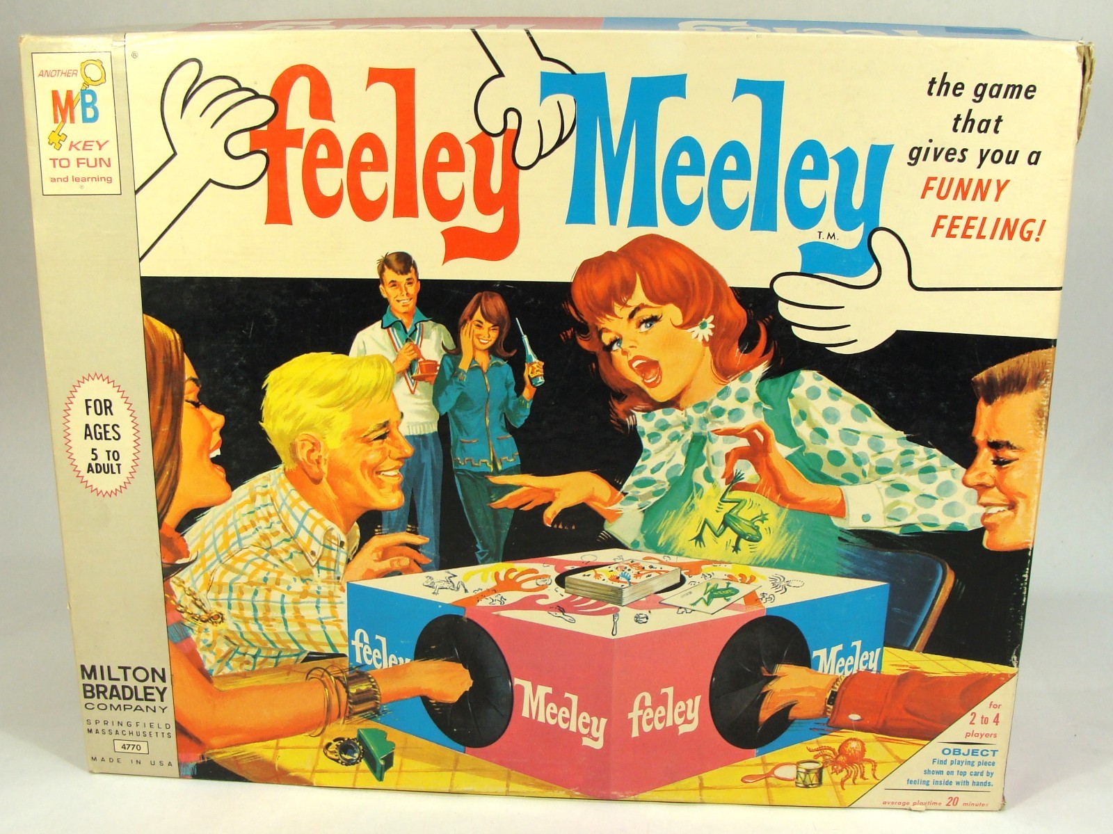 RARE VINTAGE 1967 MILTON BRADLEY FEELEY MEELEY GAME