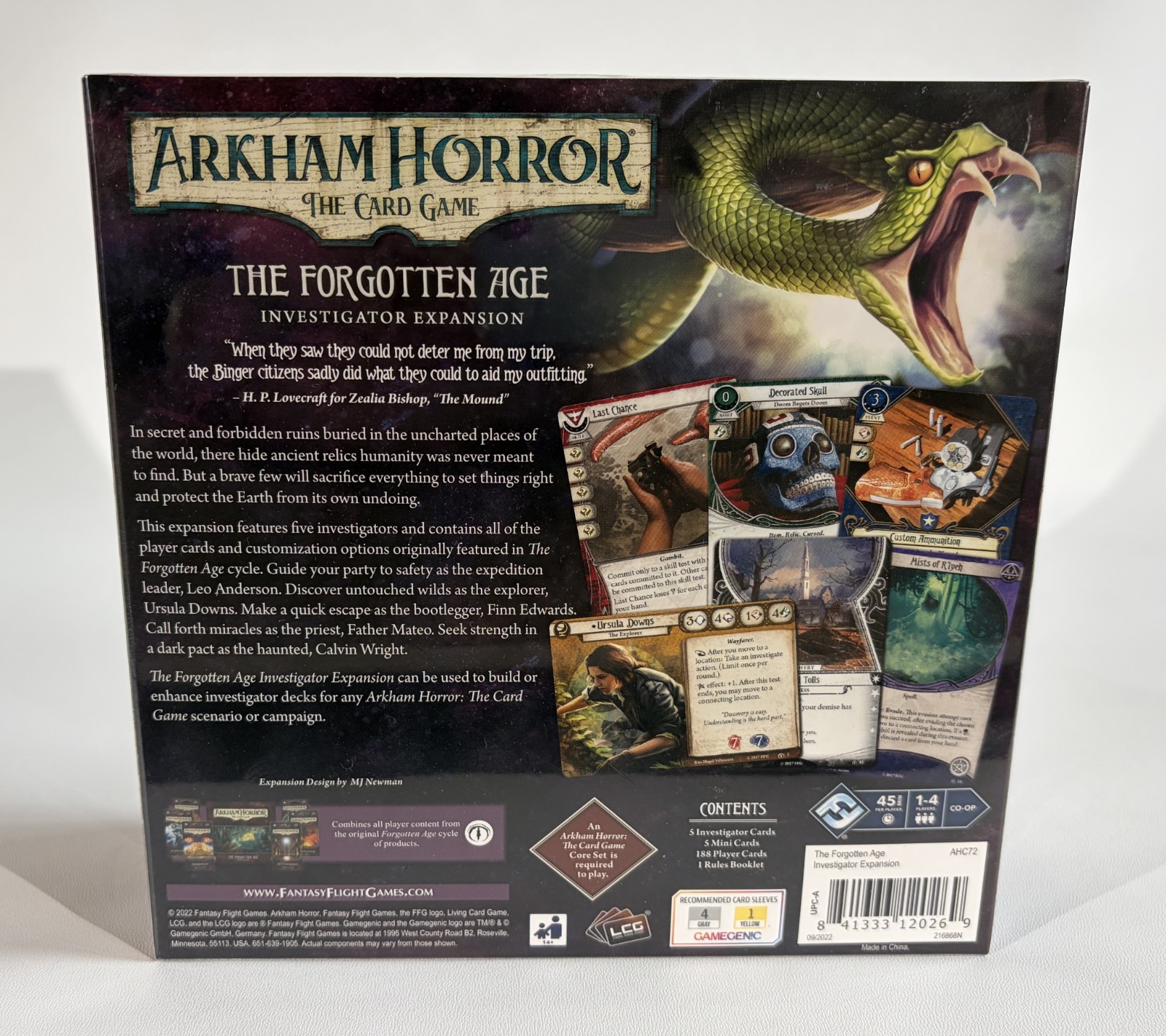 Arkham Horror The Card Game The Forgotten Age Investigator Expansion | NIS