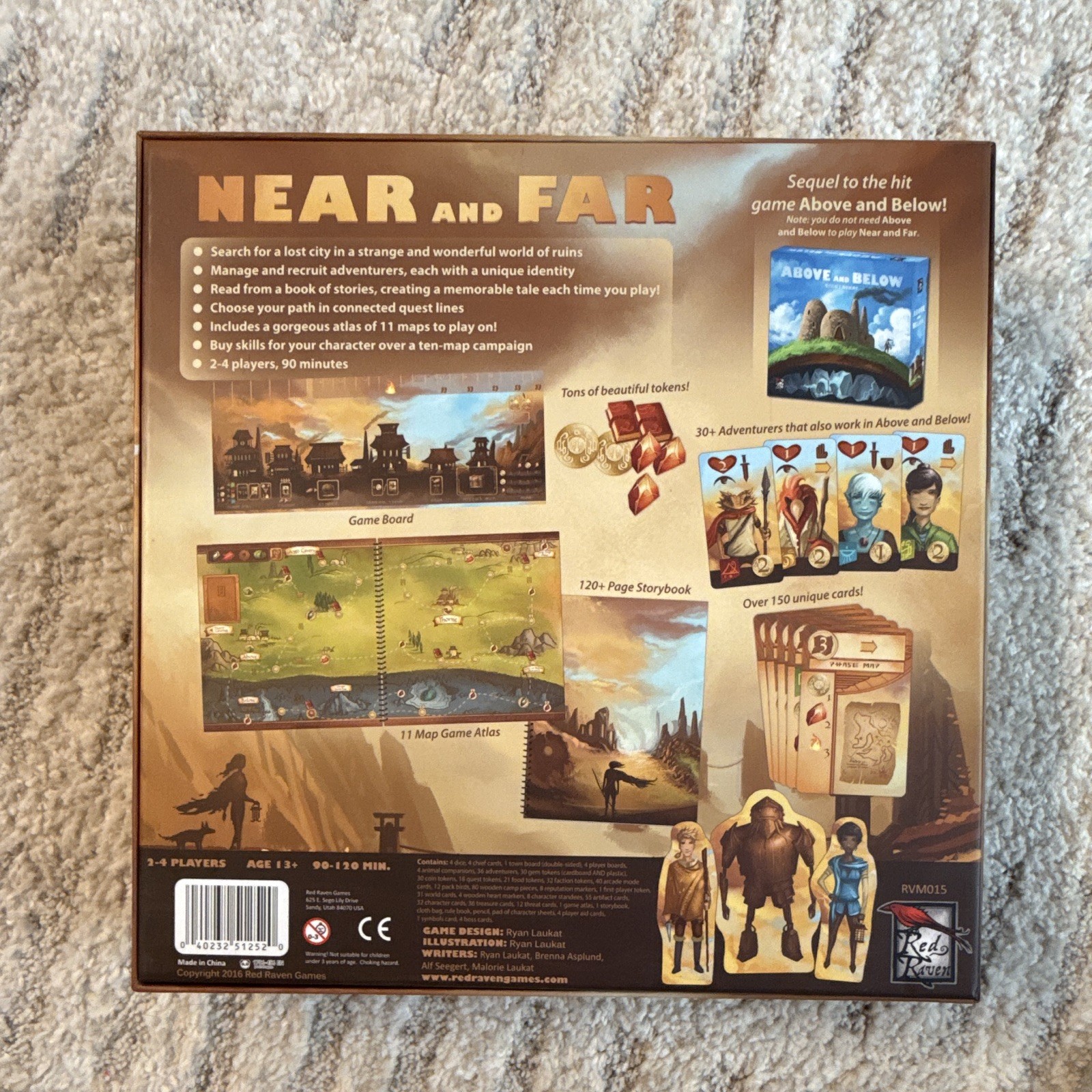 Red Raven Games Near and Far Adventure Board Game 2-4 Players 13+ RVM015
