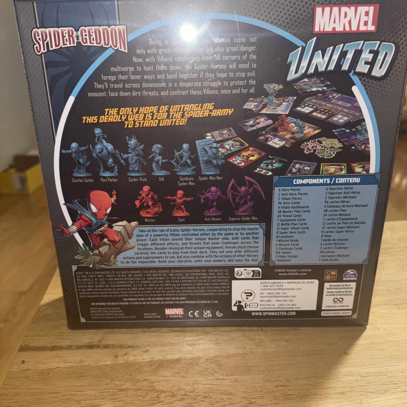 Marvel United Spider Geddon Board Game 1 To 4 Players New Sealed
