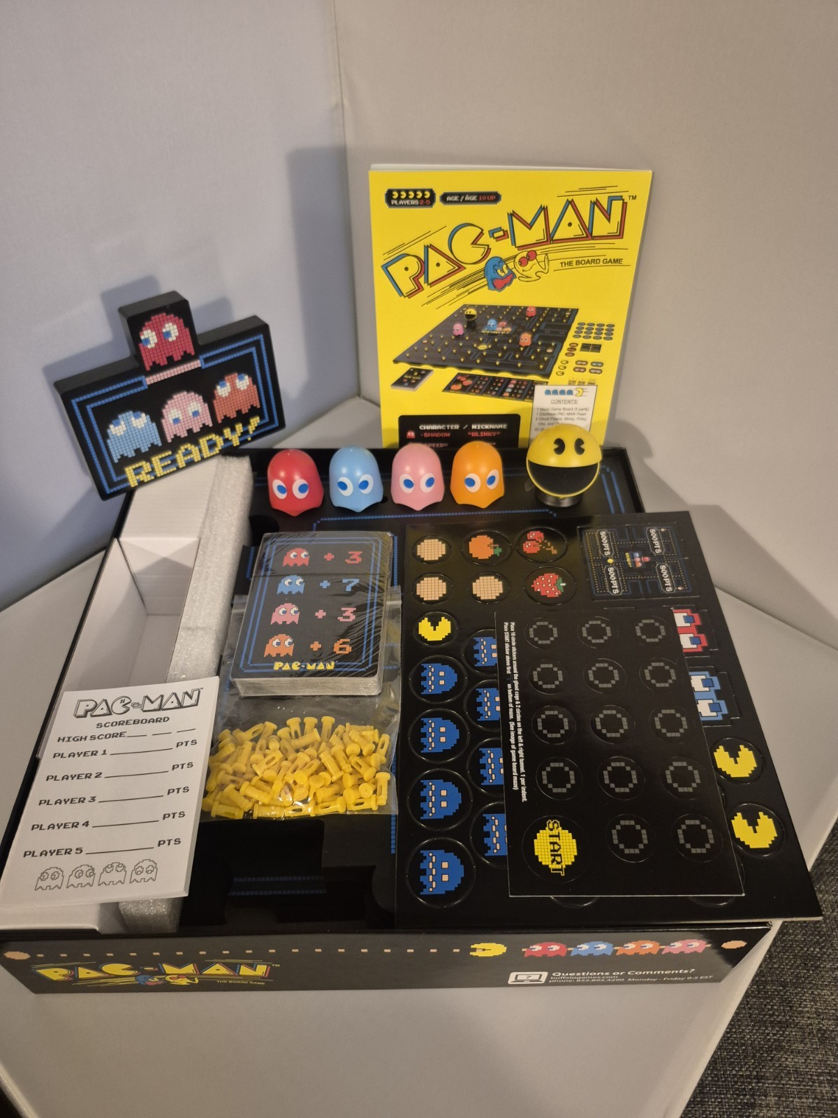 Pac Man Board Game Classic Arcade Sounds Buffalo Games 2019 Complete NIB OB