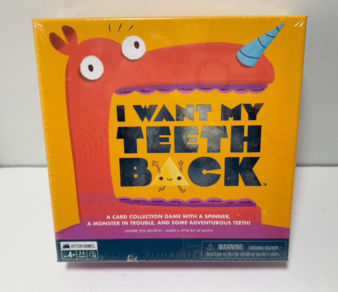 New Sealed Kitten Game I Want My Teeth Back Age 4+ Pre K Youth Child Counting