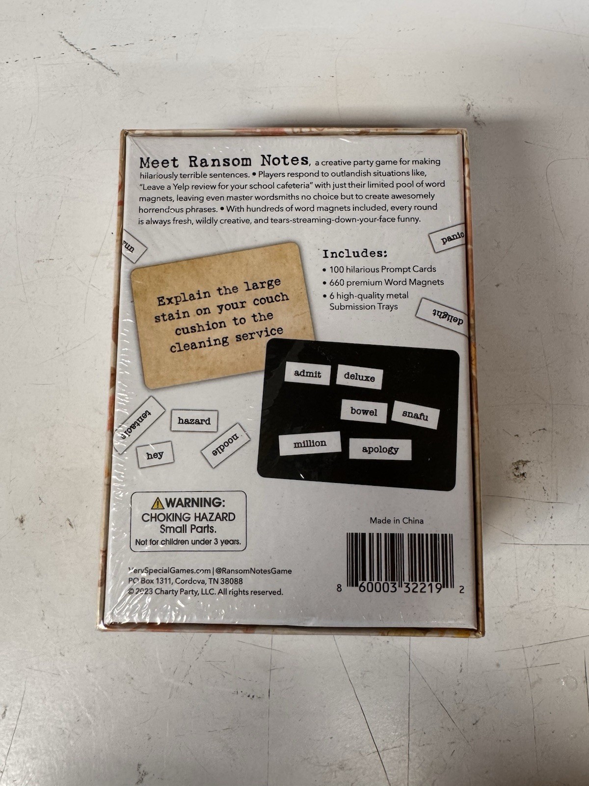 Ransom Notes House Party Edition The Ridiculous Word Magnet Game Factory Sealed