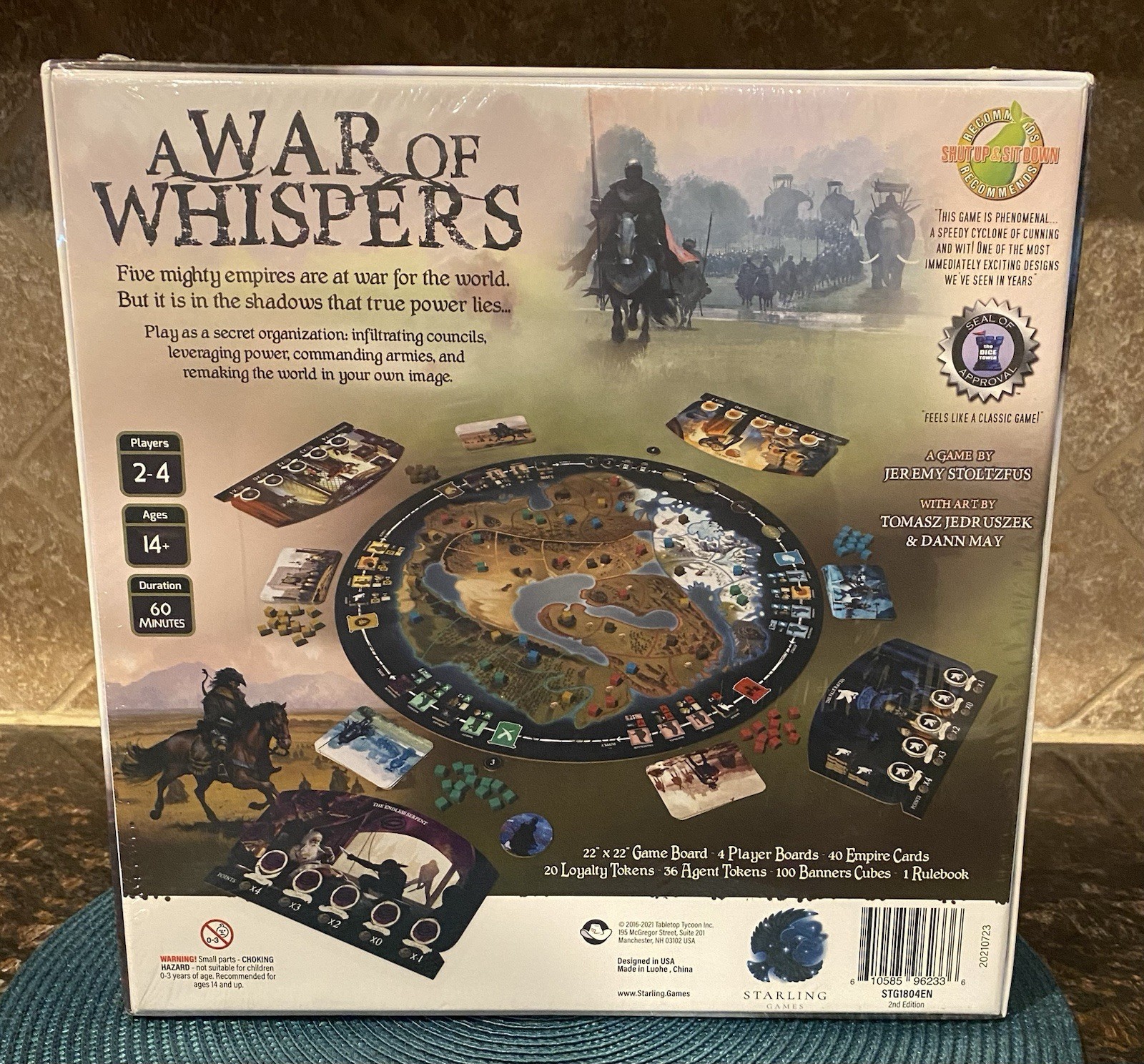 A War of Whispers Standard 2nd Edition Strategic Board Game – New Sealed