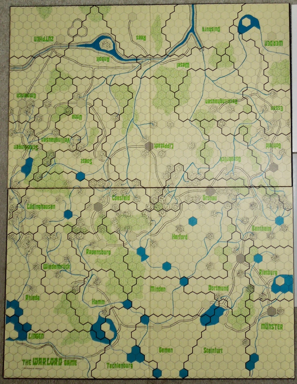 Vintage 1977 The Warlord Game by Robert Borth Williams, Medieval Fantasy Wargame