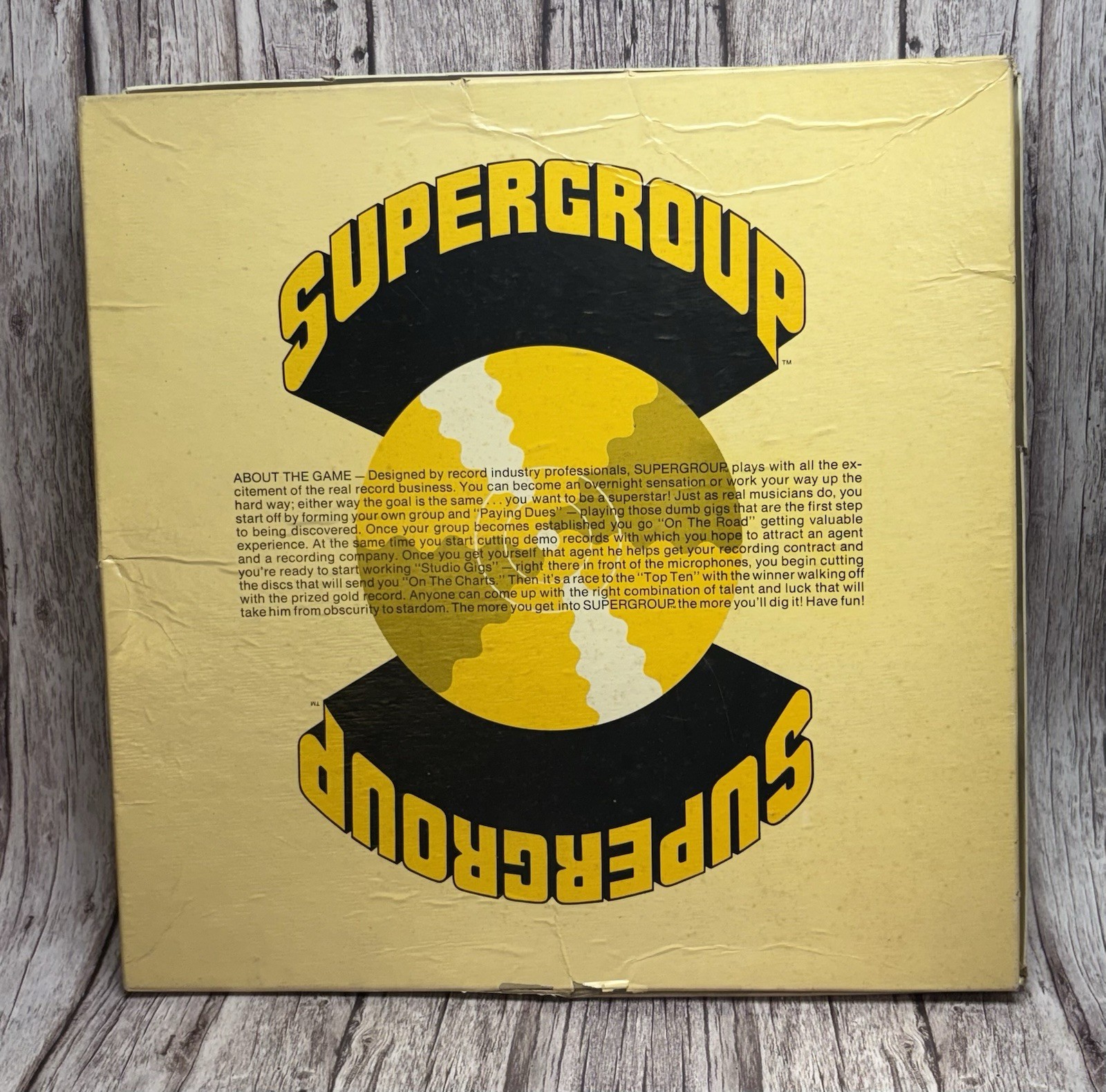 RARE Vintage Supergroup Gold Record Board Game 1973