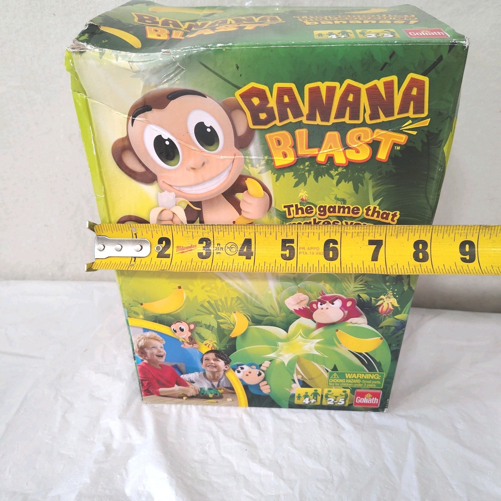 Banana Blast Game Goliath 2018 No Instructions Complete Ages 4 and Up Monkey Fun