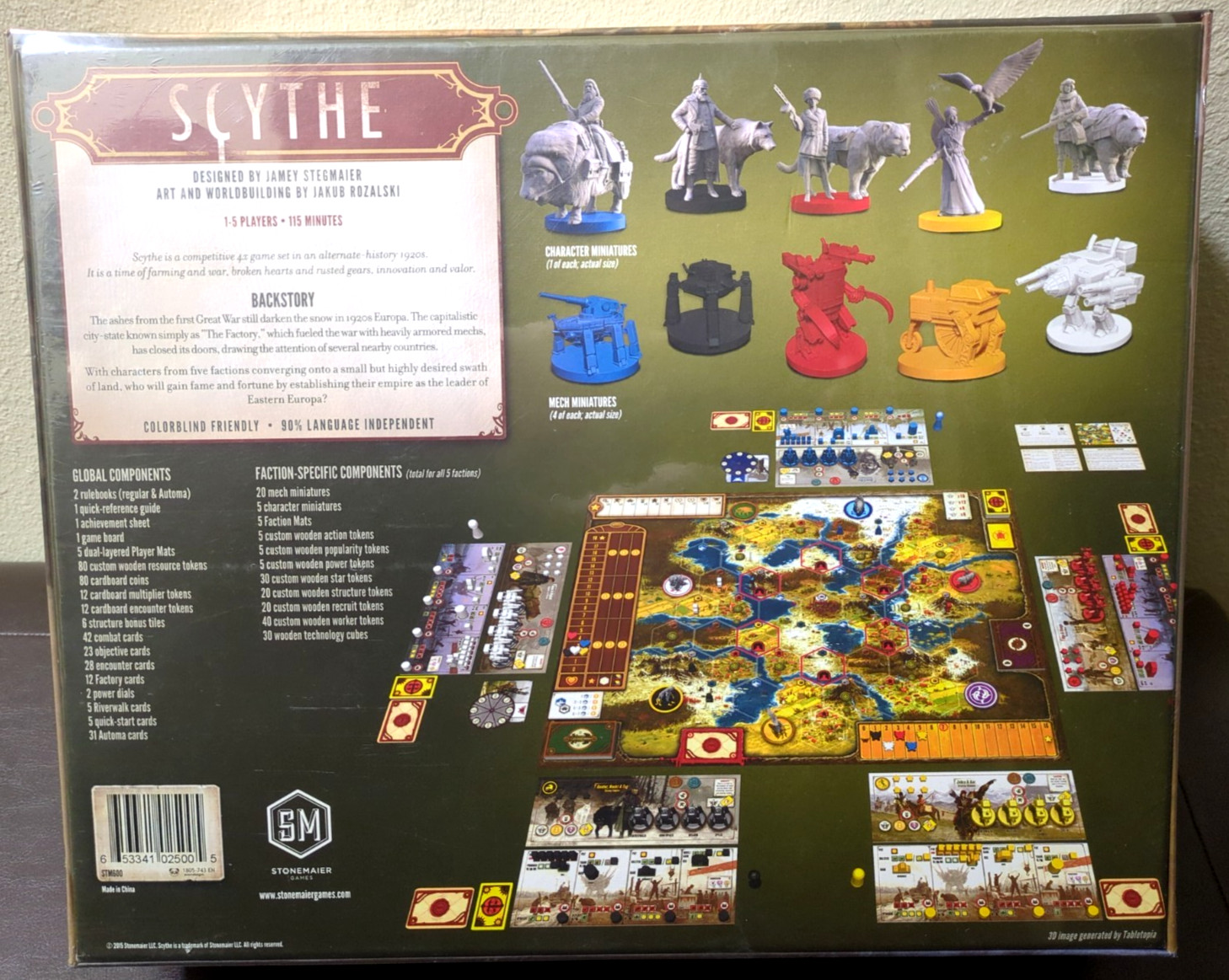 Scythe Board Game NEW Sealed Stonemaier Games Slight Top Edge Box Dent