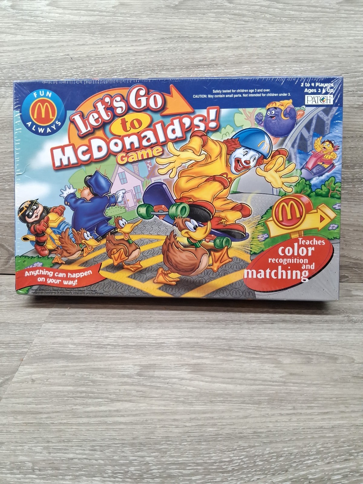 2001 Patch Products – Let’s Go to McDonald’s Game Sealed ( New Package Wear)