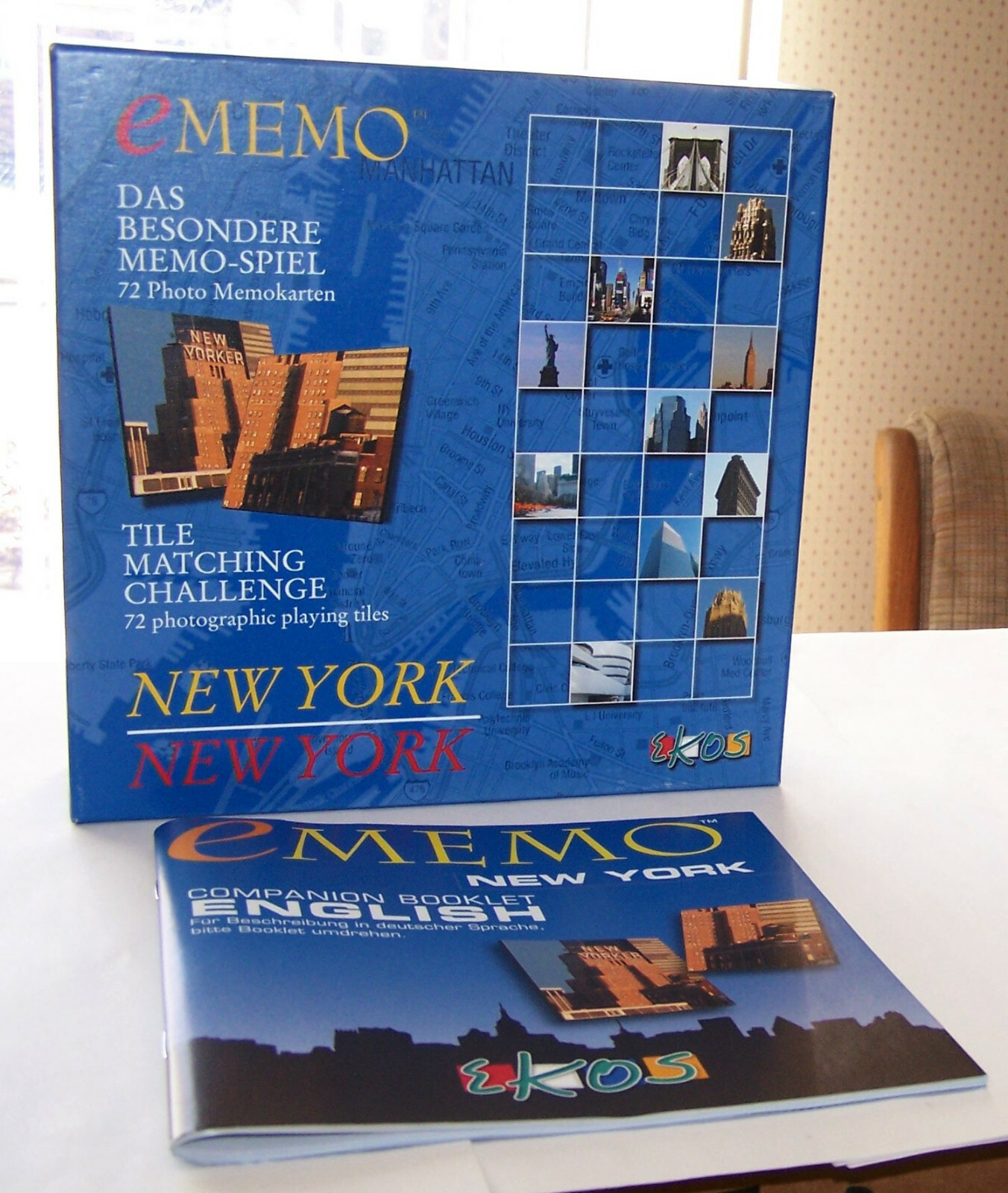 EMEMO “NEW YORK (MANHATTAN) TILE MATCHING GAME – NEW COND.! (SEE SHIP SAVINGS)