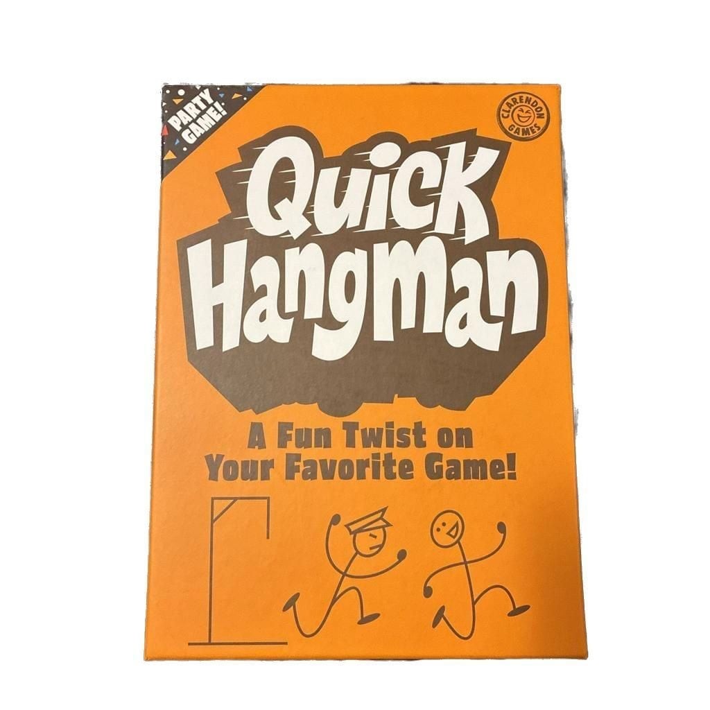 NEW Quick Hangman Party Game Fast-Paced Word Fun Ages 8+ for 2-6 players