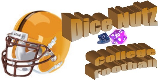 Dice Nutz College Football Board Game~w/ 2025-26 FBS Playoff Set (12 Teams)