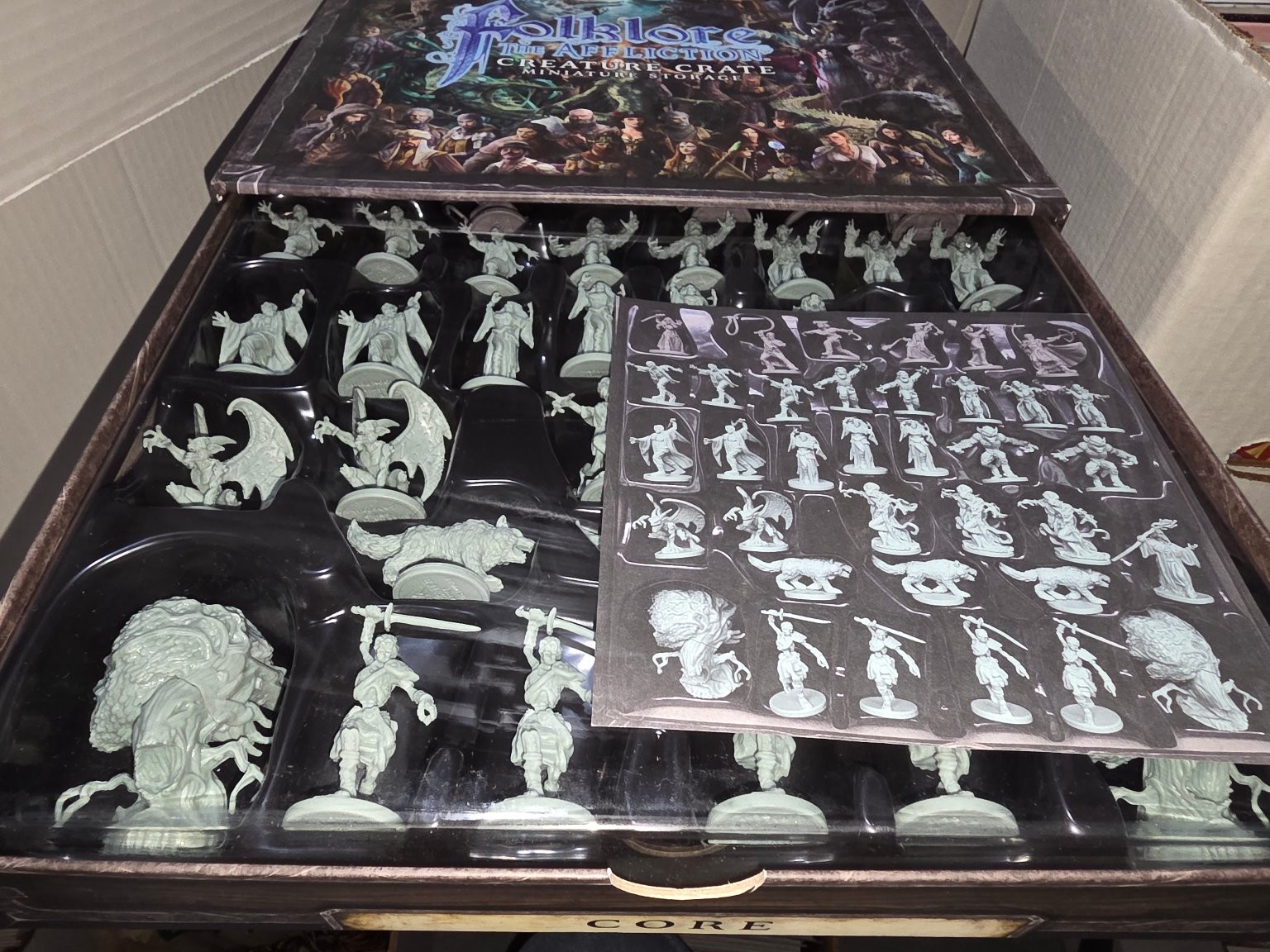 Folklore: The Affliction Creature Crate Miniature Storage Greenbrier Games 2020