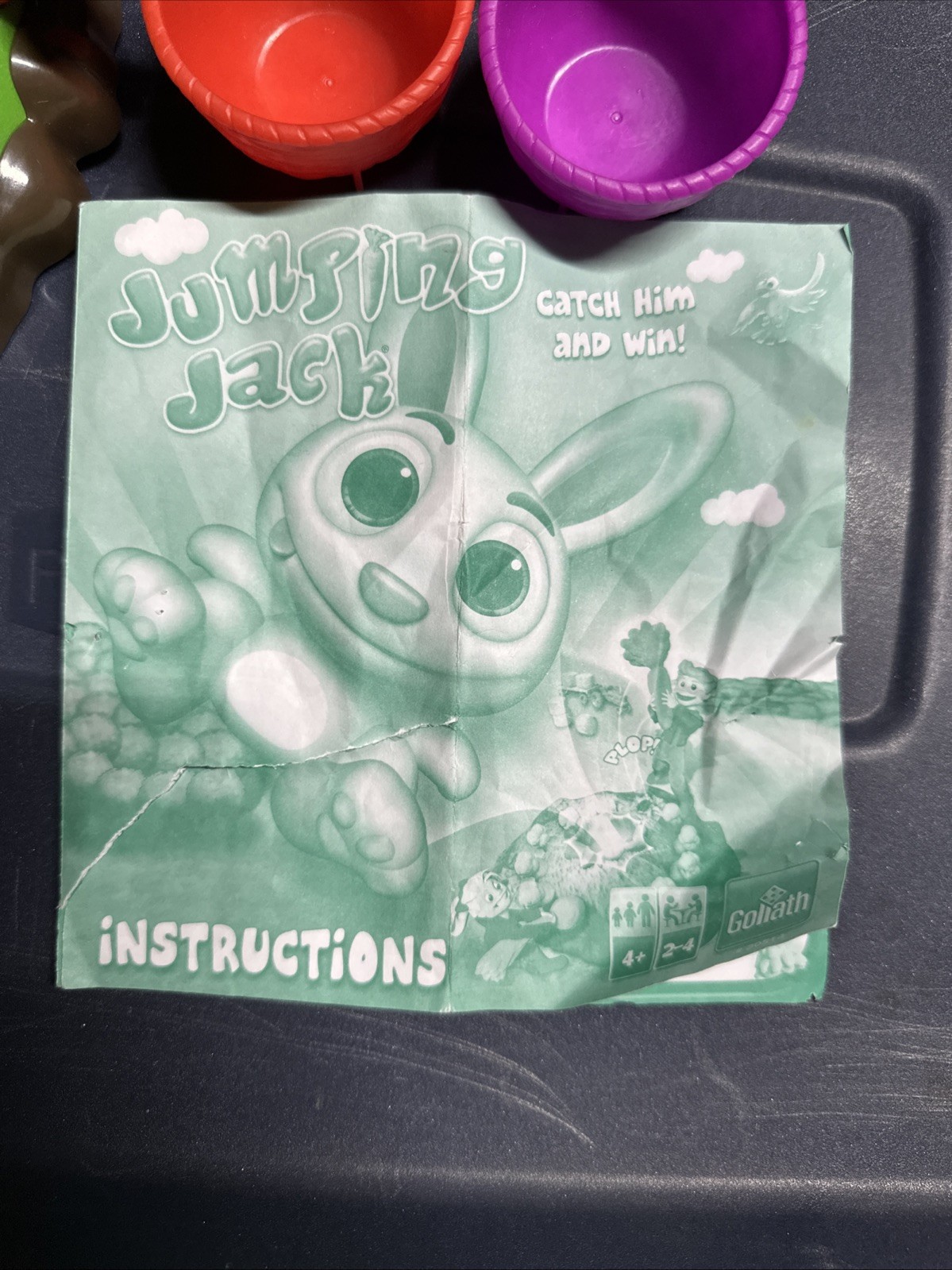 Goliath Jumping Jack Game Catch Him and Win! Ages 4+, 2-4 Players