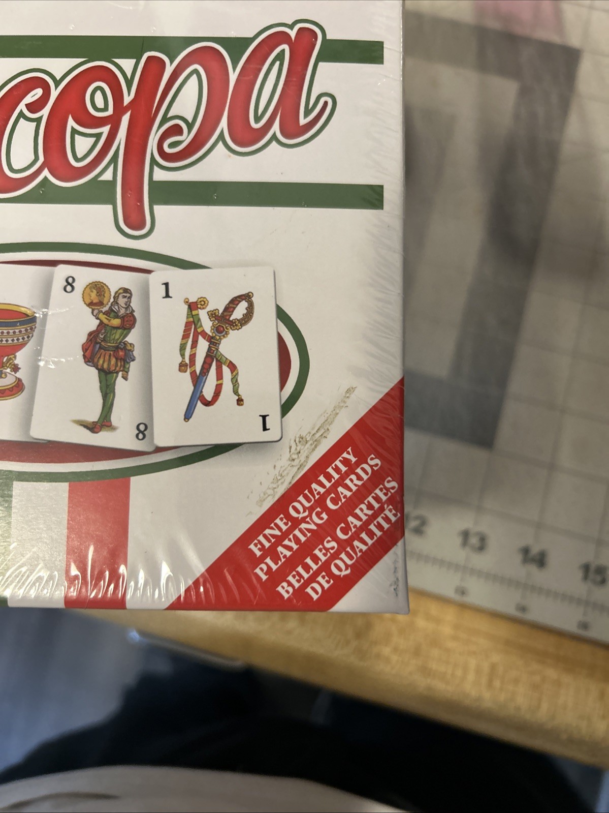 Scopa Game The Traditional Italian Card Game New Sealed 3 Games In One Ages 8+
