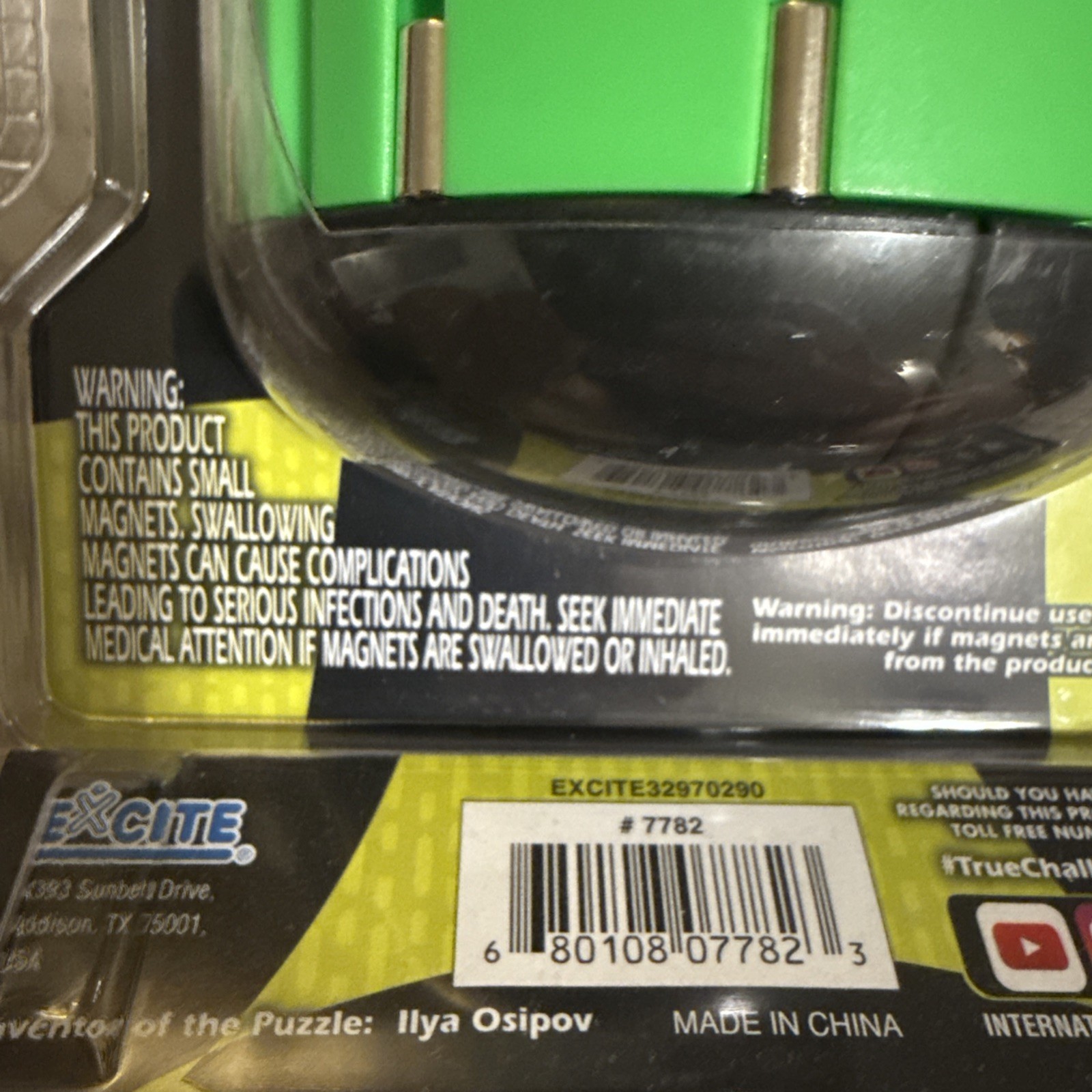 TRUE CHALLENGE MAGNETIC PUZZLE -SPIN TO SOLVE BY EXCITE FROM MAKERS TRUE BALANCE