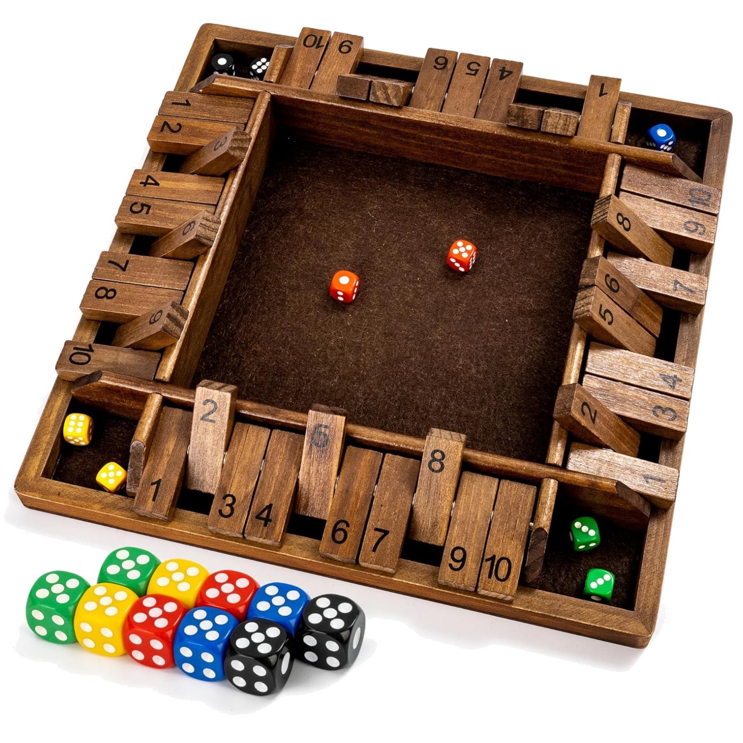 14″ 4-Way Shut The Box Game – Fun for All Ages!