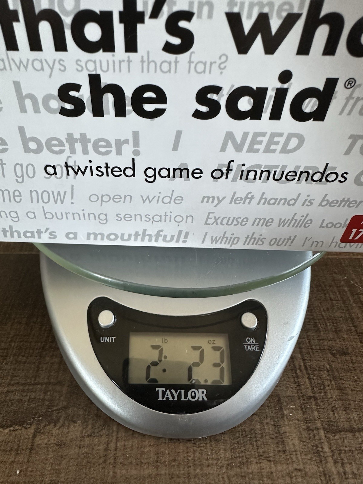 That’s What She Said – A Twisted Game of Innuendos
