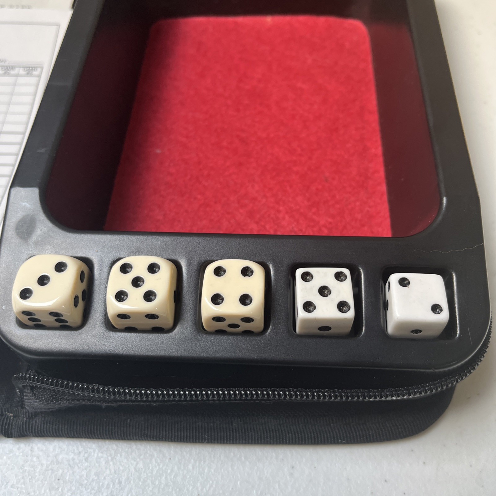 Yahtzee Deluxe Travel Edition 2003 Game Folio Sealed Dice