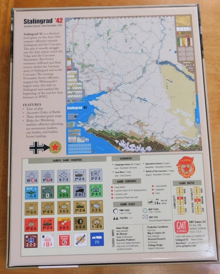 Stalingrad ’42 Southern Russia Jun-Dec 1942 Design by Mark Simonitch by GMT