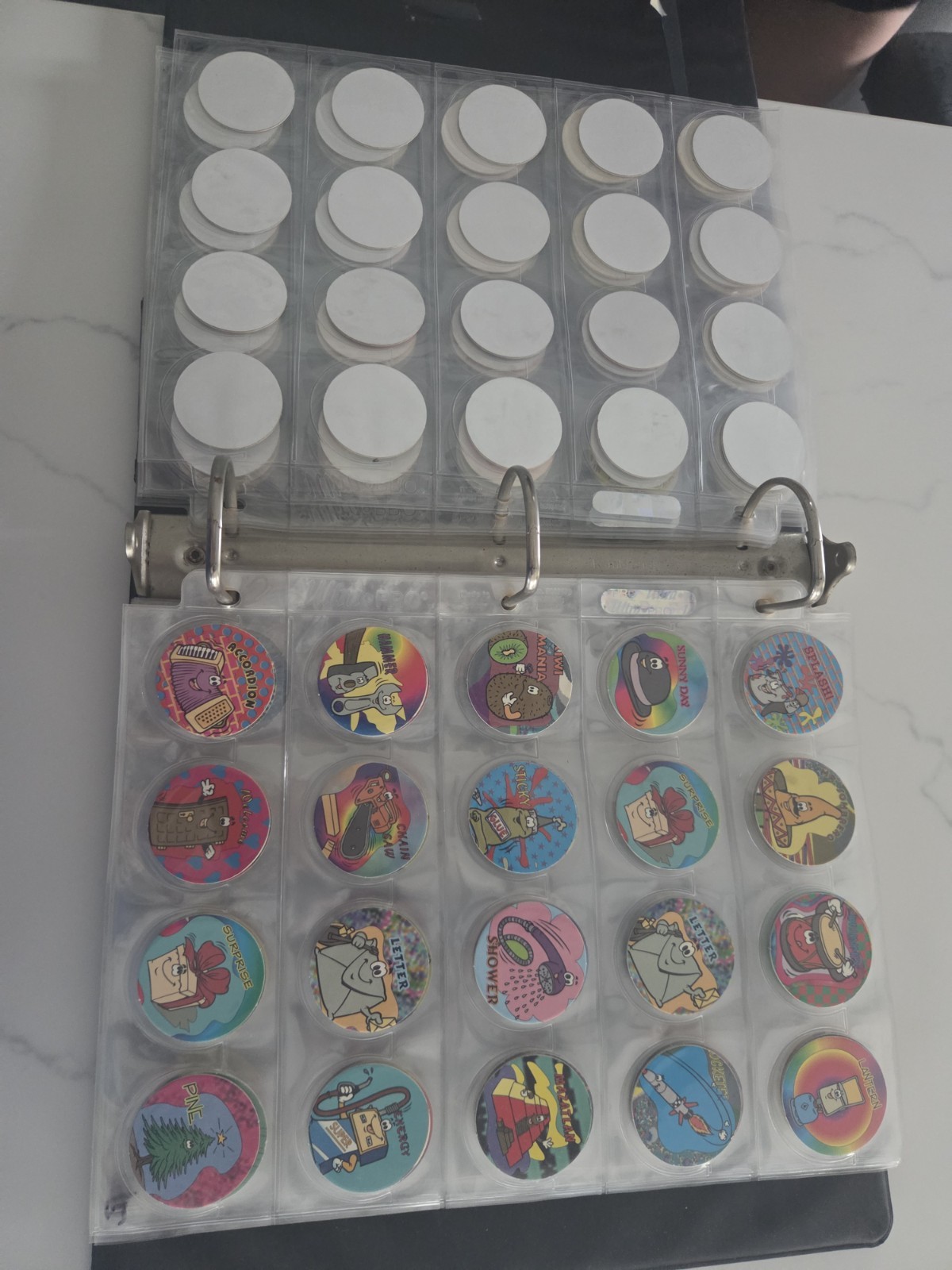 LOT of Vintage 1990’s POGS w/ Binder – 225 Pogs Total!