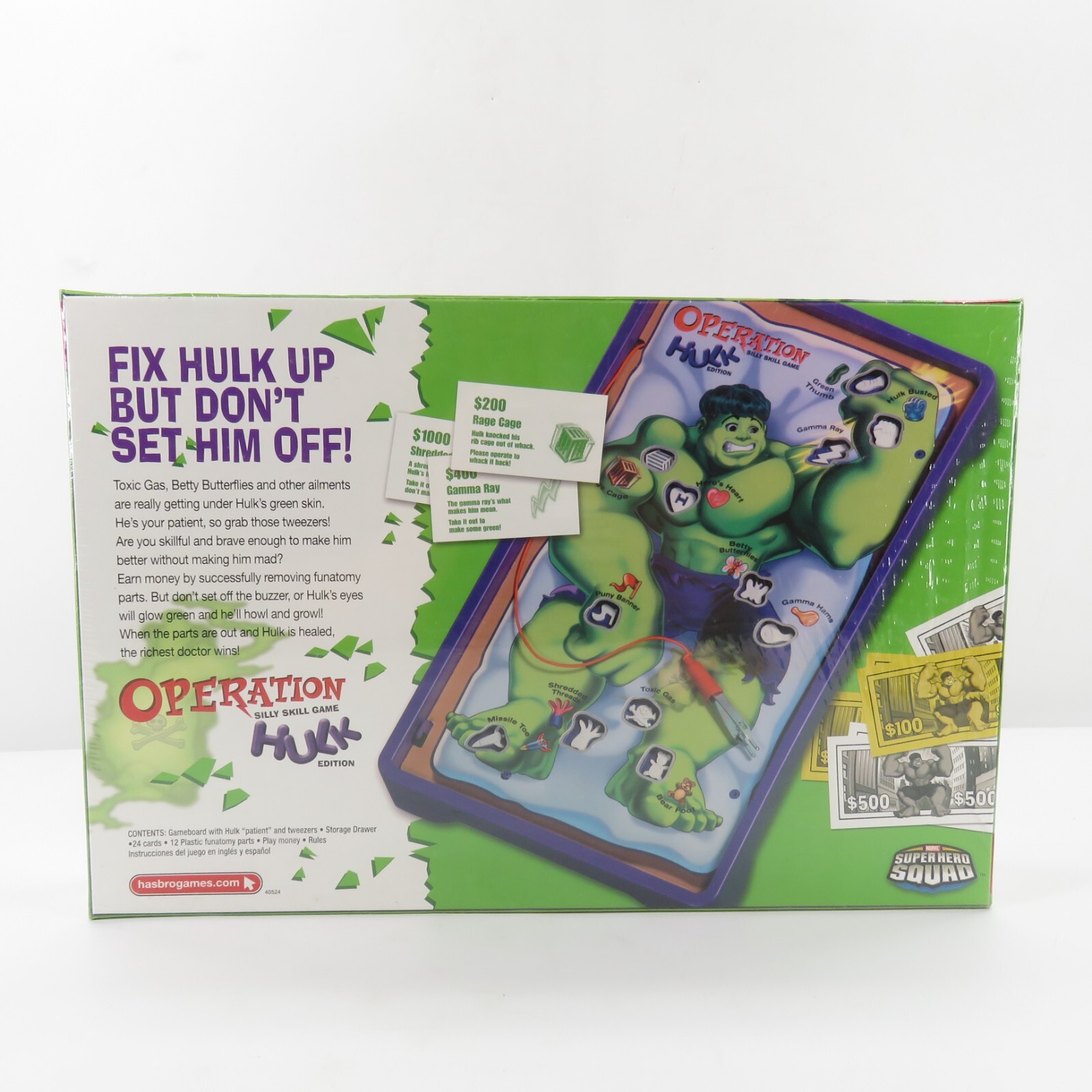 2008 Hulk Operation Marvel Avengers Game Milton Bradley NIB Sealed