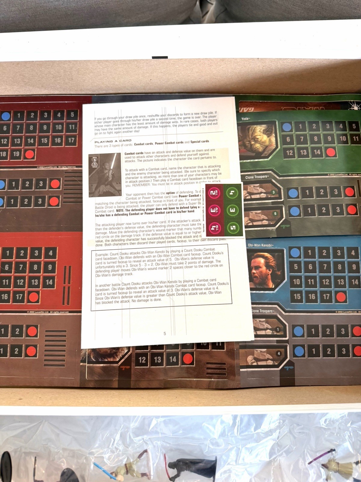 Milton Bradley Star Wars Epic Duels Game Mostly Everything Sealed Or Unpunched