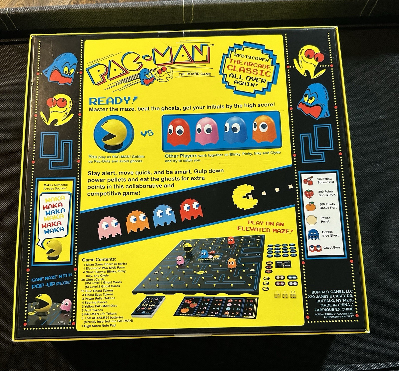 Buffalo Games PAC-MAN: The Board Game Electronic Arcade Sounds 2-5 Players 10+