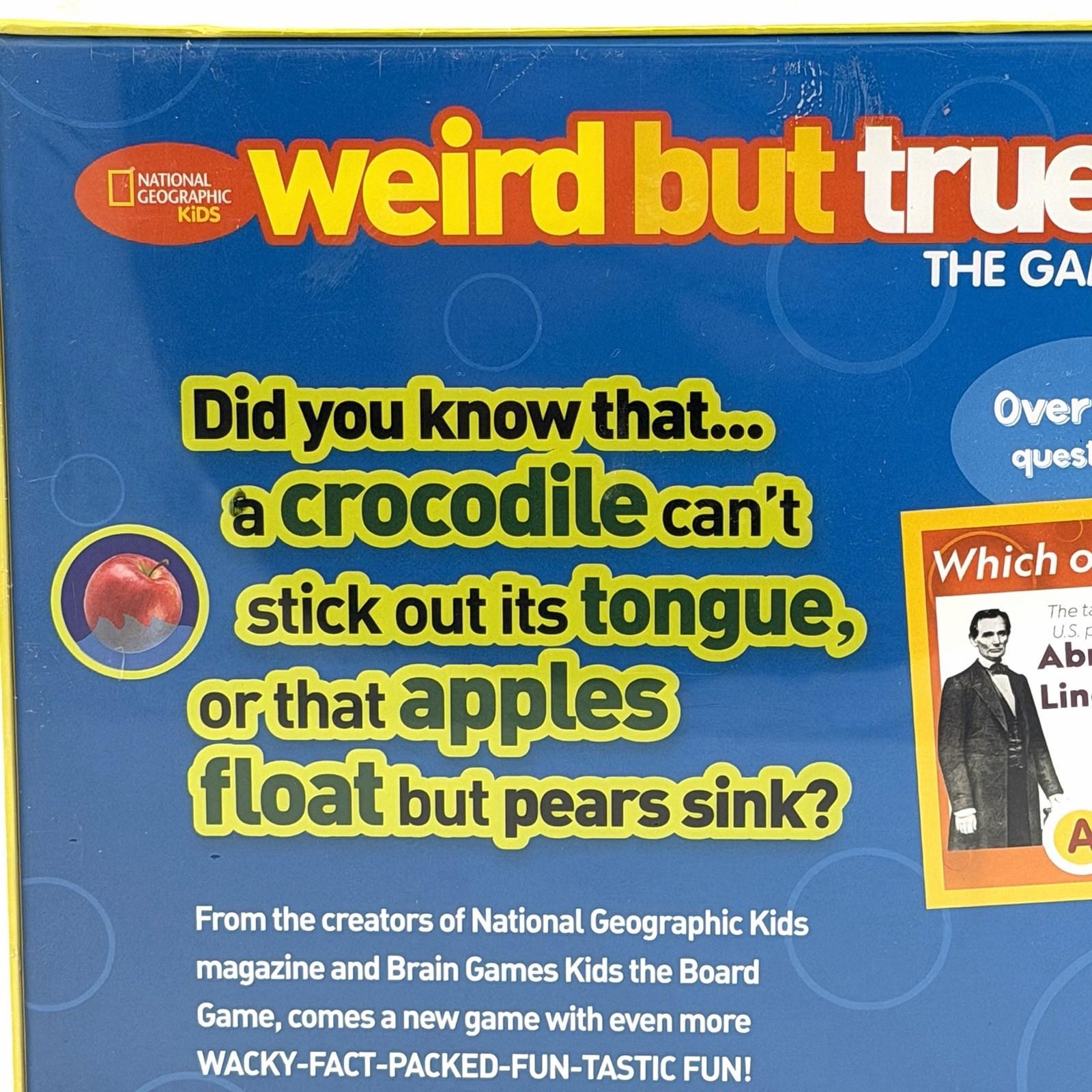 New Sealed Weird but true National Geographic Board Game