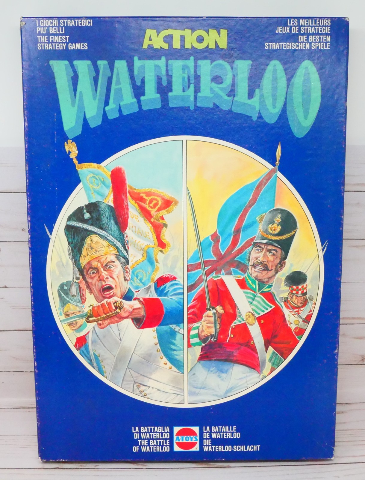 Esci A-Toys 1300 Action Waterloo, The Battle of Waterloo Board Game, Complete