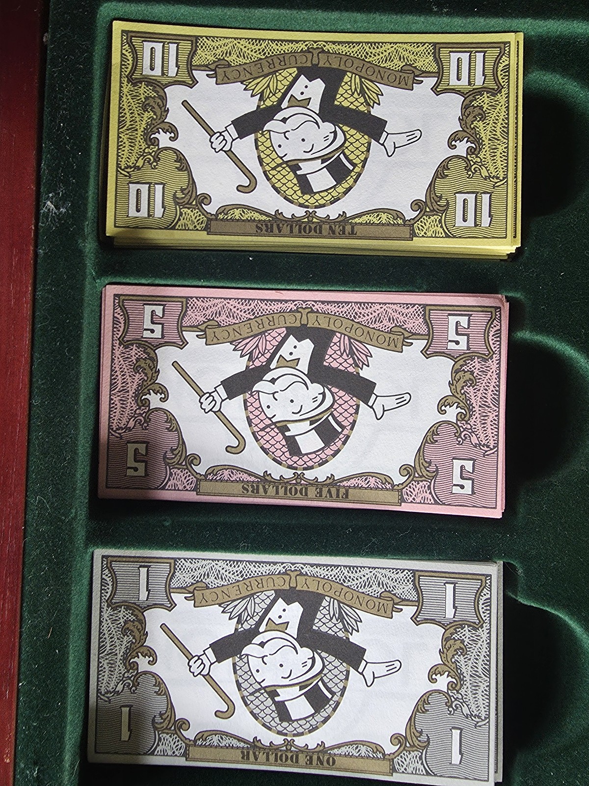 Monopoly Collector’s Edition 1991 Franklin Mint Wooden Luxury Board Game + Xtra!