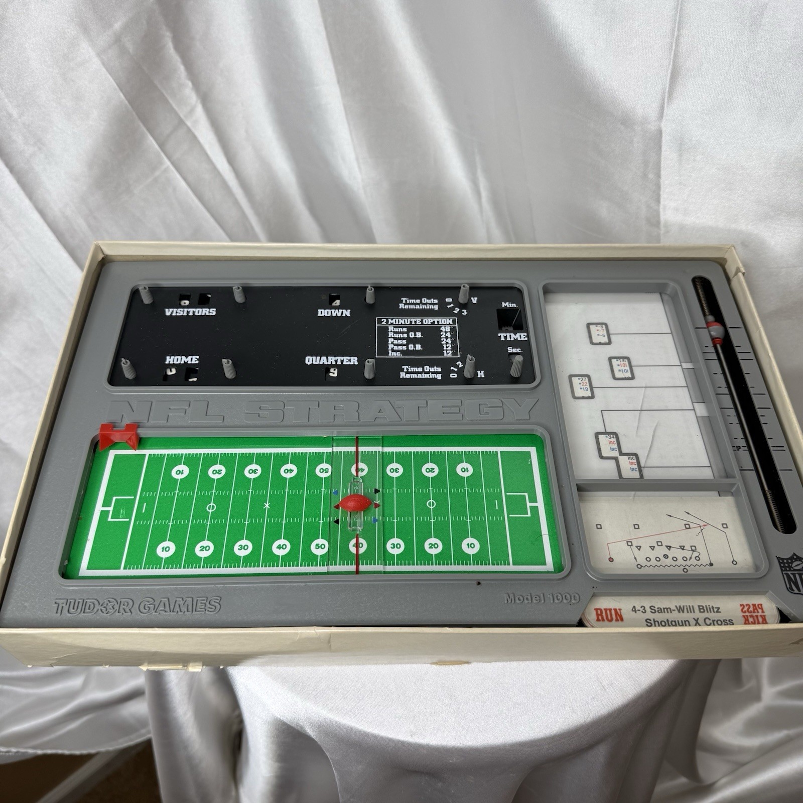 Vintage NFL Strategy Football by Tudor Games 1979/80 with original box PREOWNED