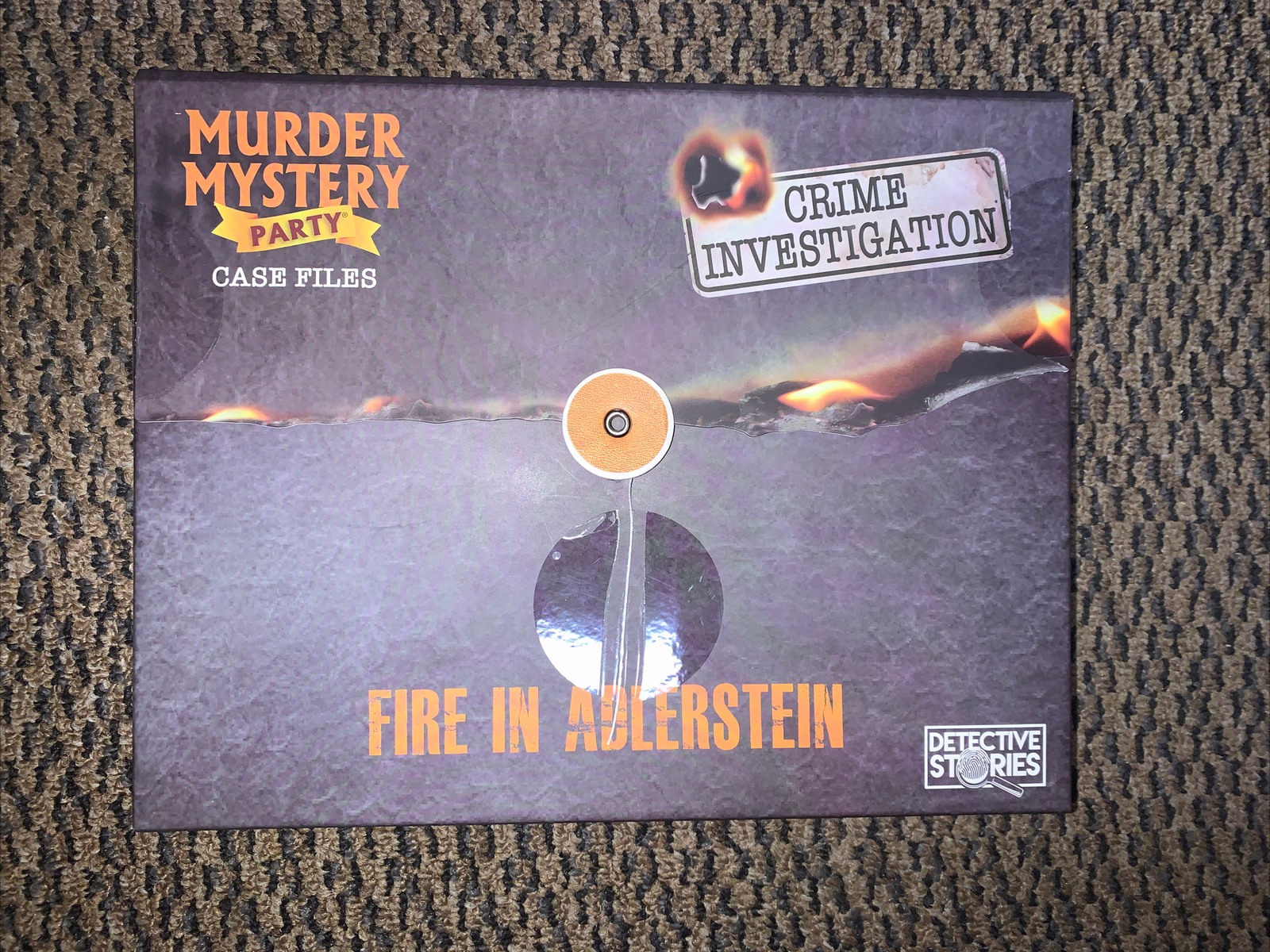 New – University Games Murder Mystery Party Case Files: Fire in Adlerstein