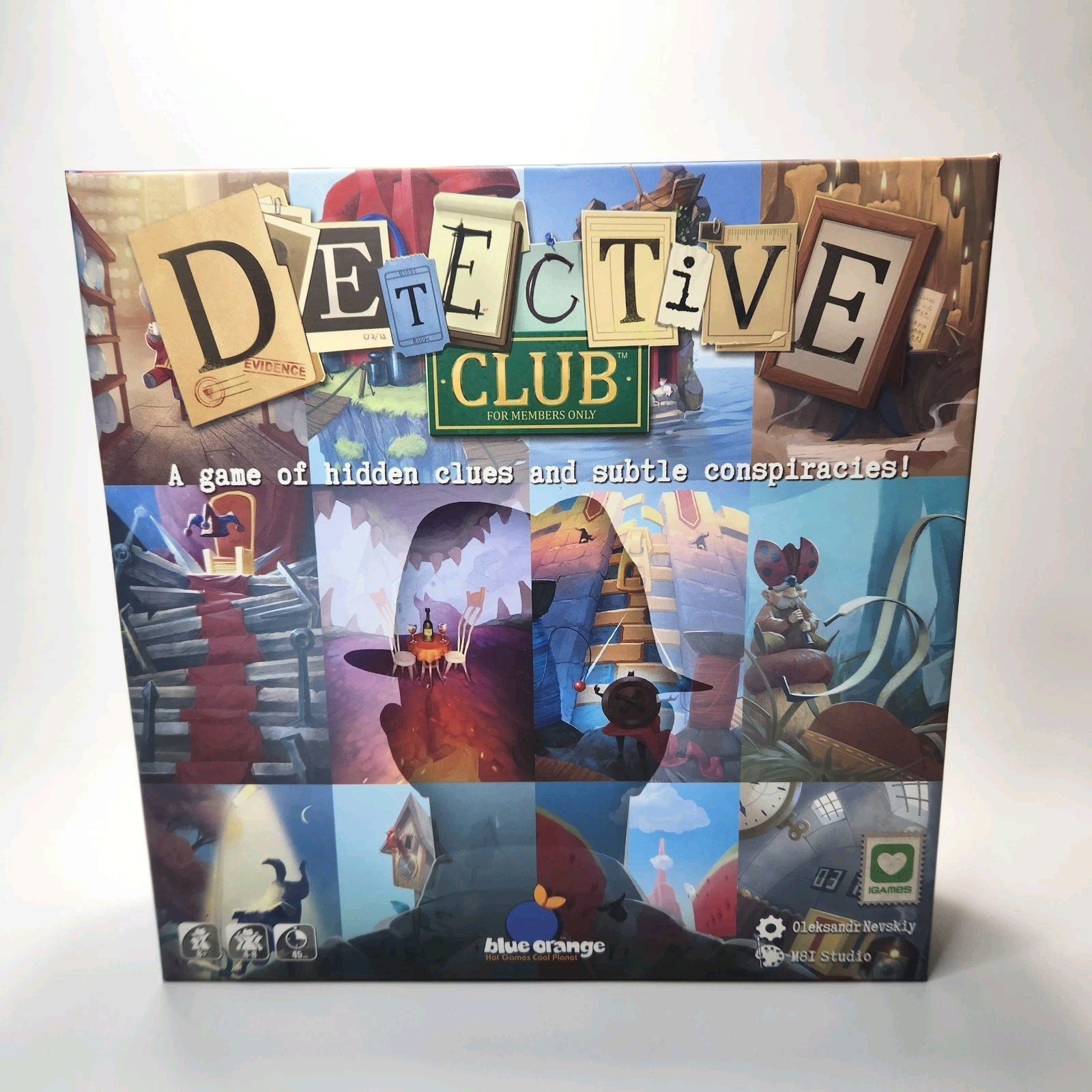 2019 Blue Orange Games Detective Club Board Game (Factory Sealed)