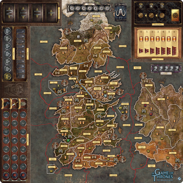 Game of Thrones Board Game Mother of Dragons Deluxe Gamemat Playmat NEW FFG GoT