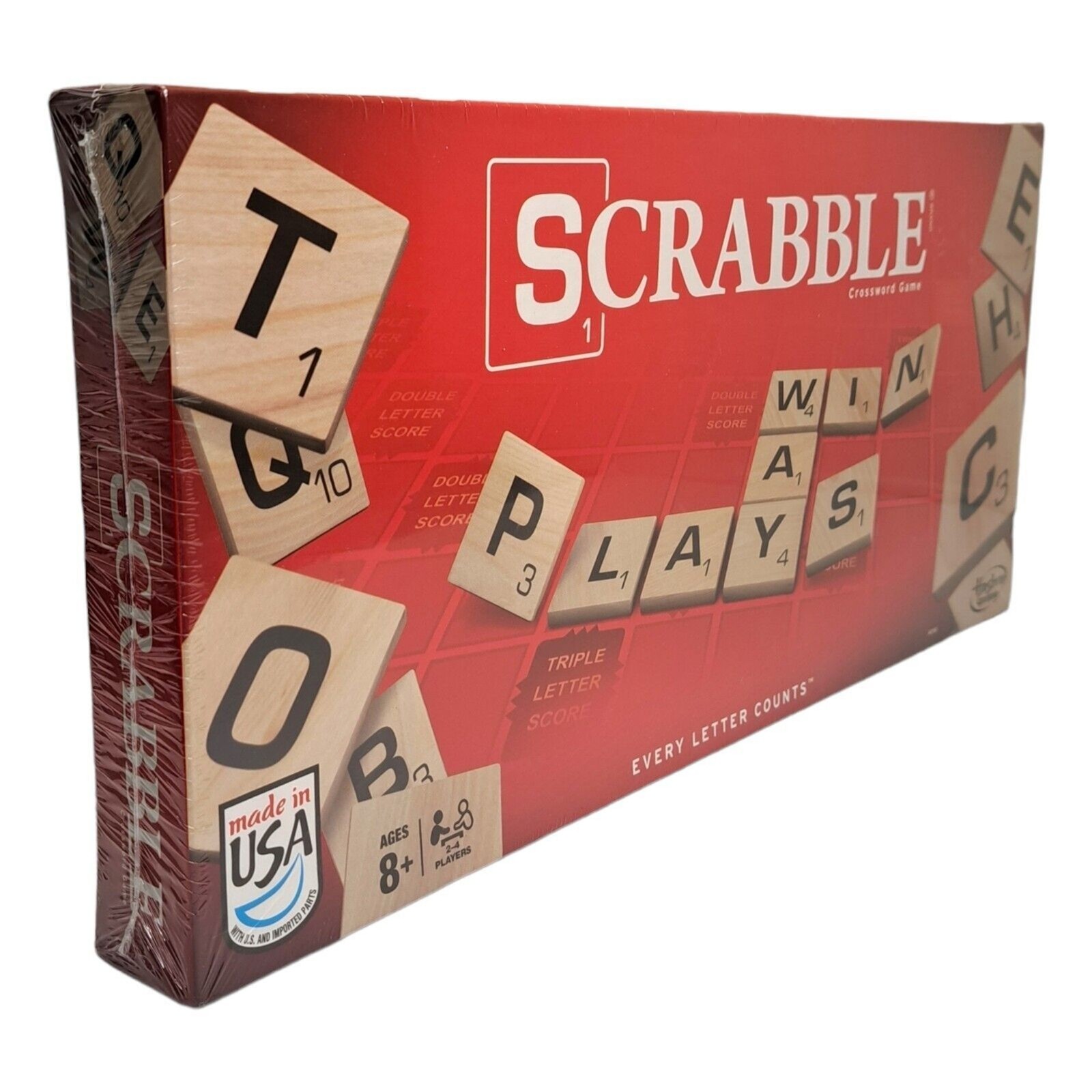 Scrabble Every Letter Counts Board Game Spelling Family Fun Night Hasbro 2013