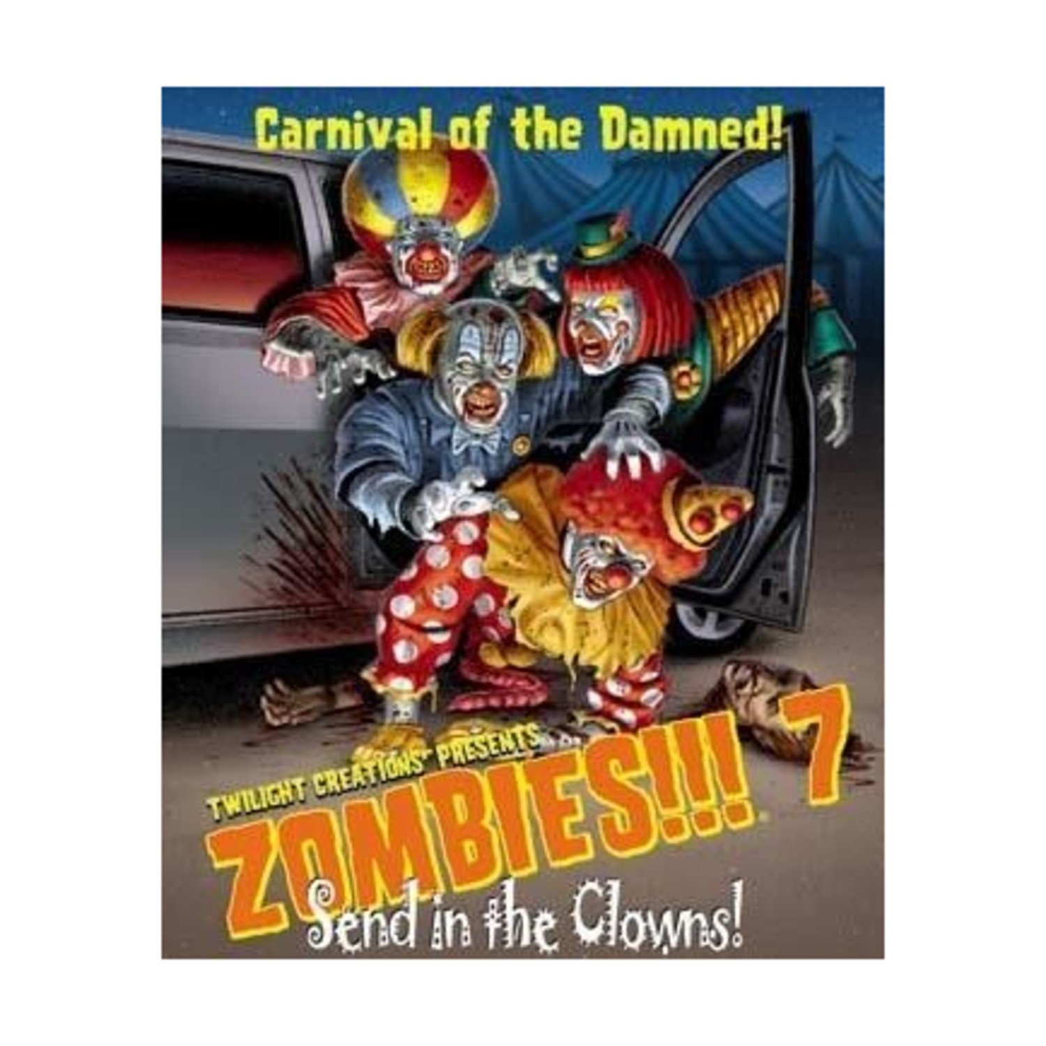 Twilight Creations Boardgame Zombies!!! 7 – Send in the Clowns Box VG+/NM