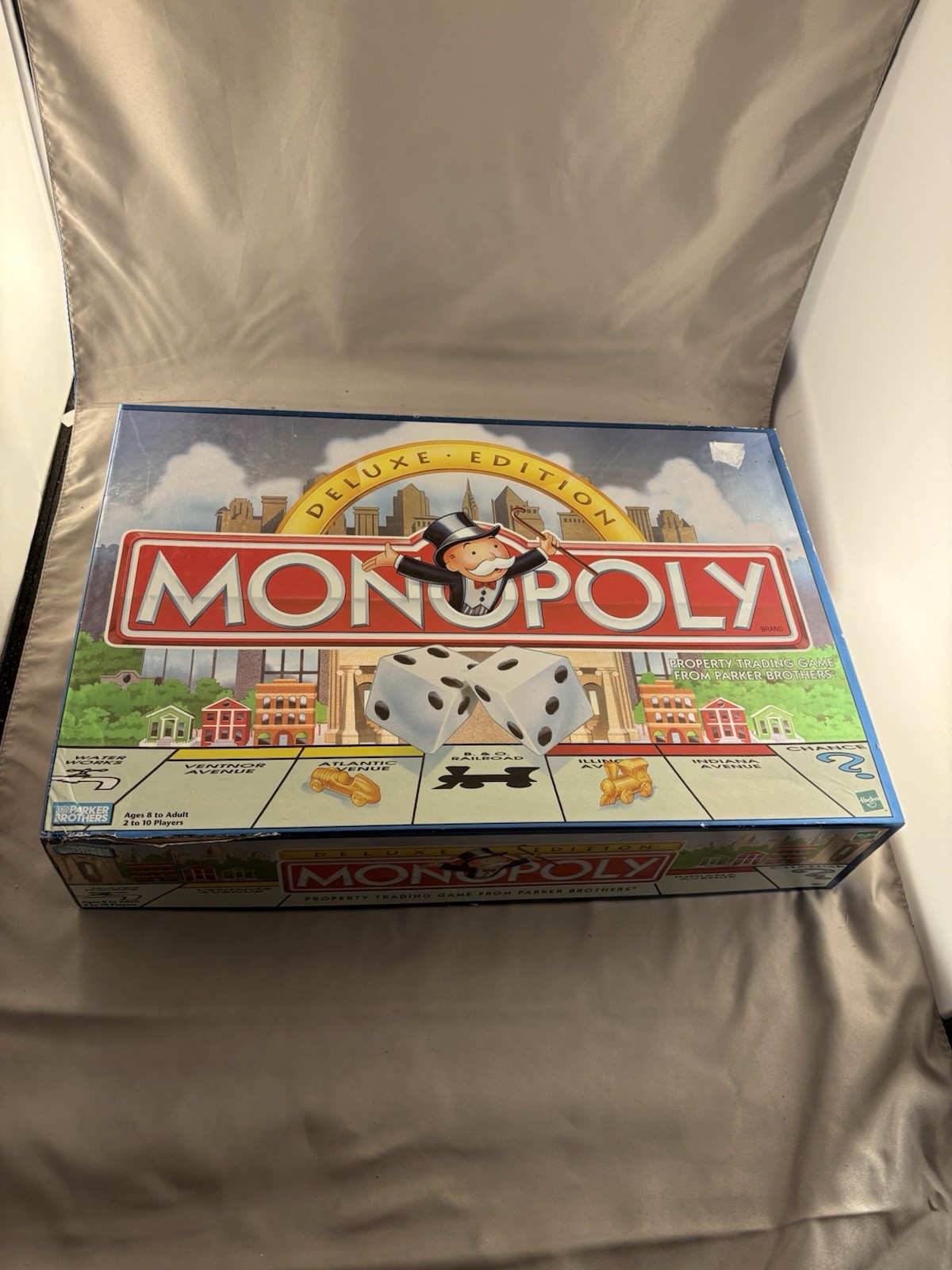1998 Deluxe Monopoly Board Game by Parker Brothers Complete Very Good Condition
